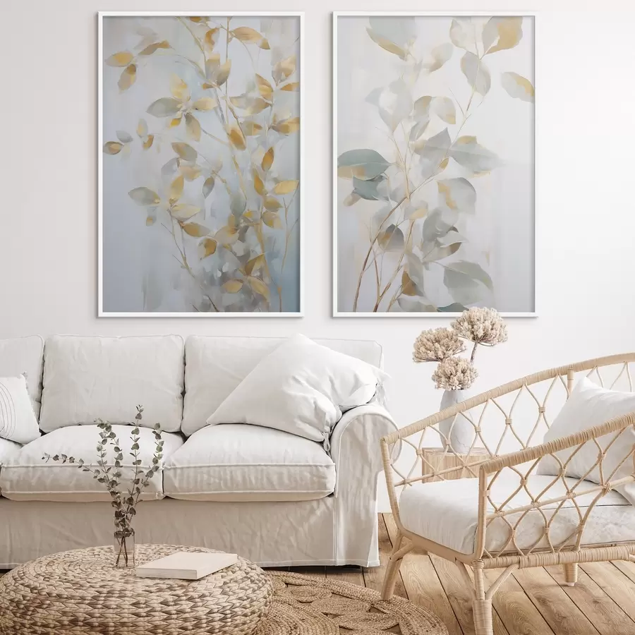 Fototapetes Abstraktas lapas, glezna imitācija d00907