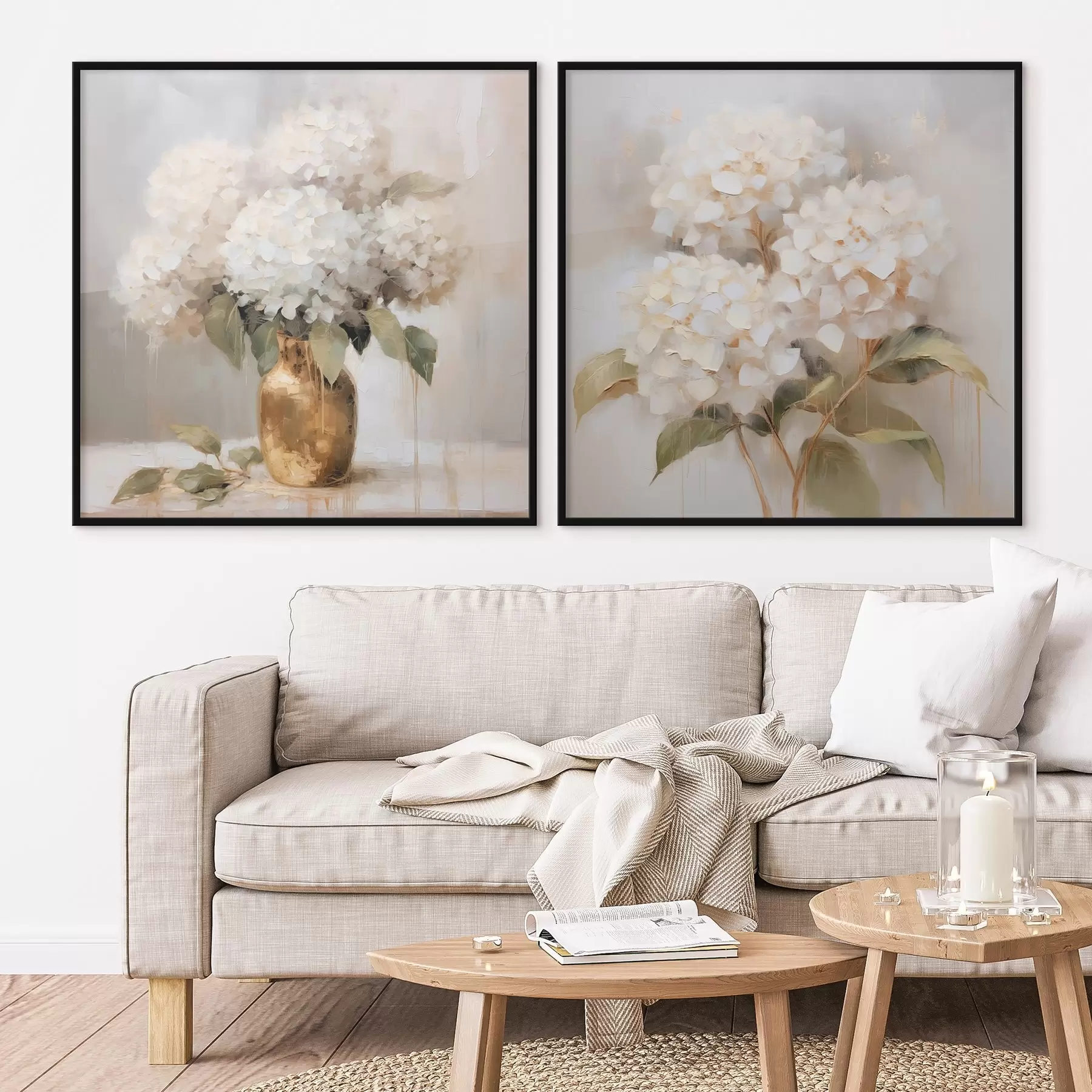 Fototapetes Maiga hortenzijas d00857