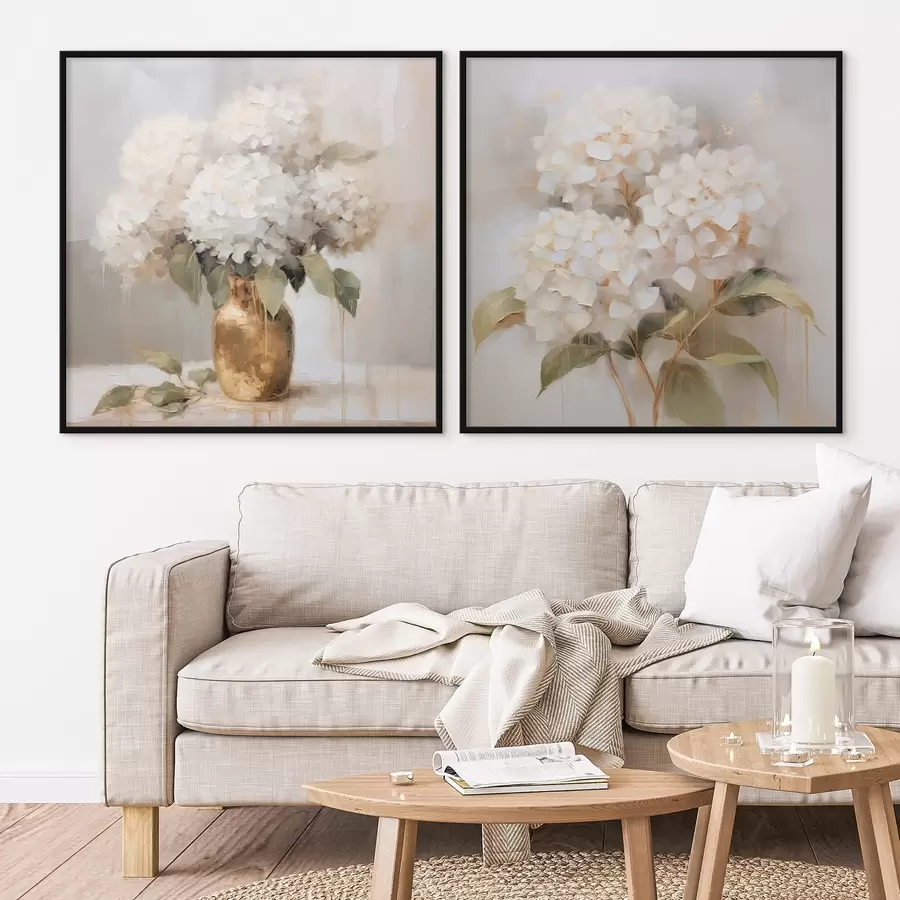 Fototapetes Maiga hortenzijas d00857