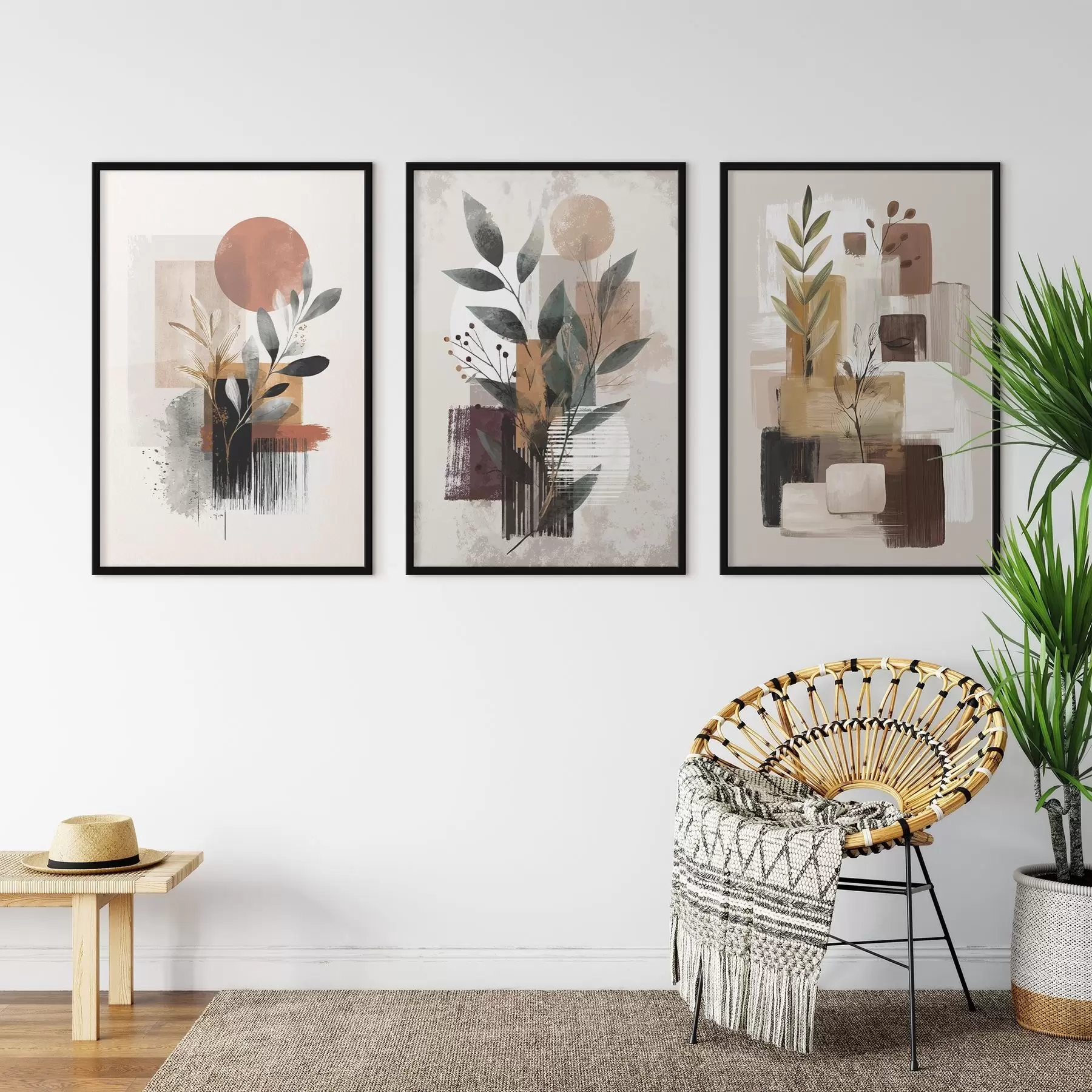 Fototapetes Abstraktā botānika d00926