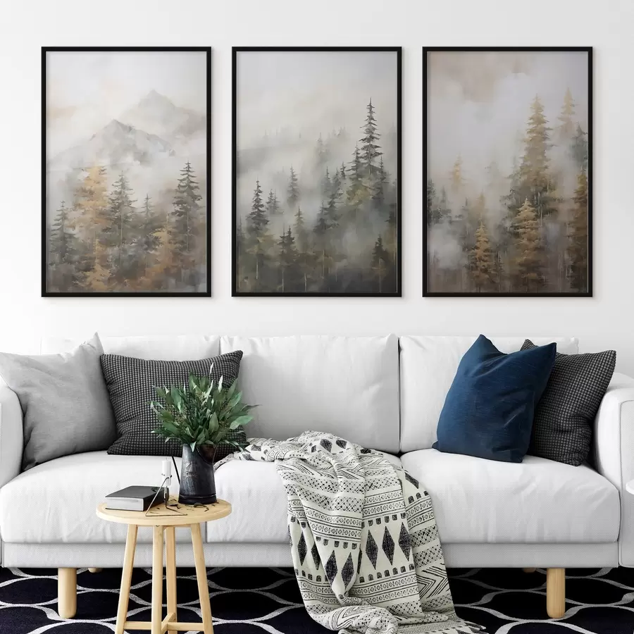 Fototapetes Meža imitācija glezniecībā d00996