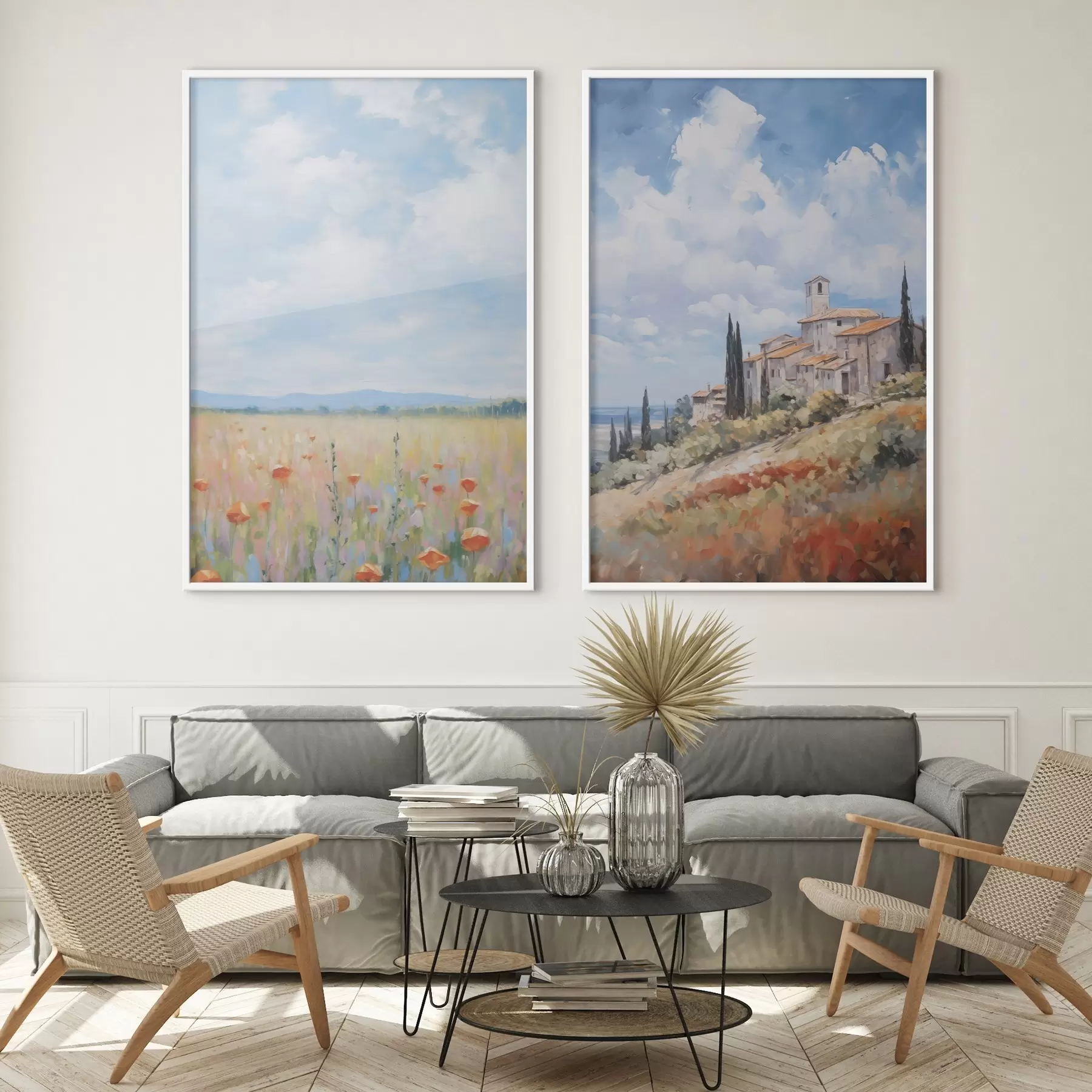 Fototapetes Lauku ainavas imitācija glezniecībā d01018