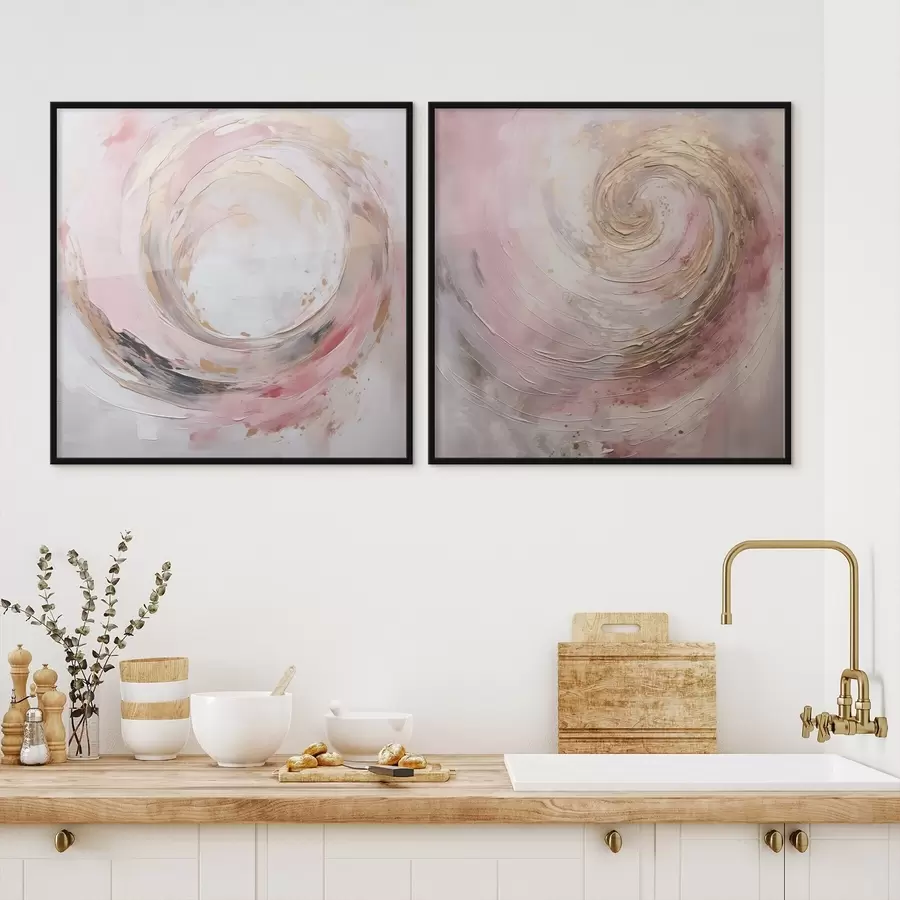 Fototapetes Abstrakta virpuļveida imitācijas glezna d01028