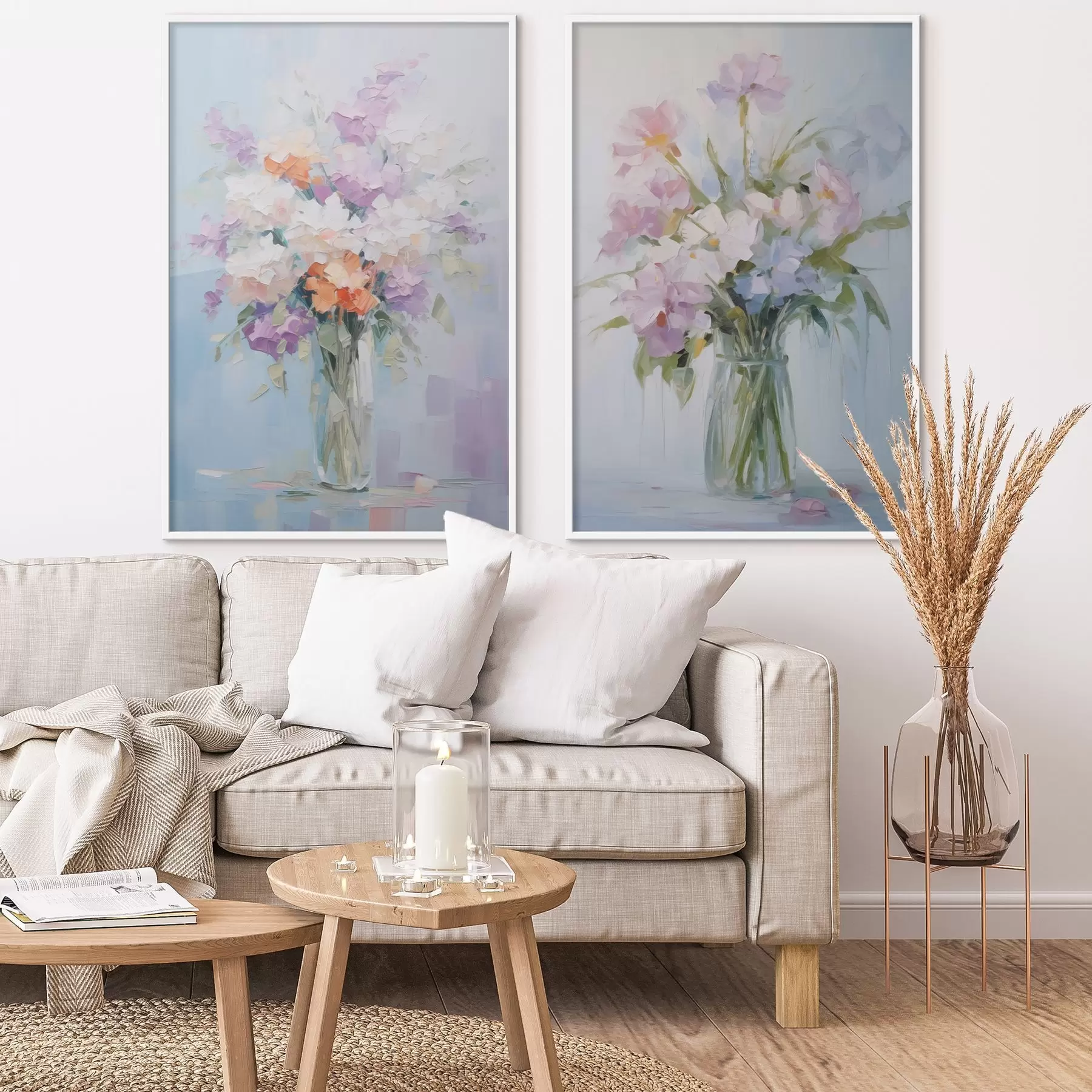 Fototapetes Pušķis vāzē, glezna d01031