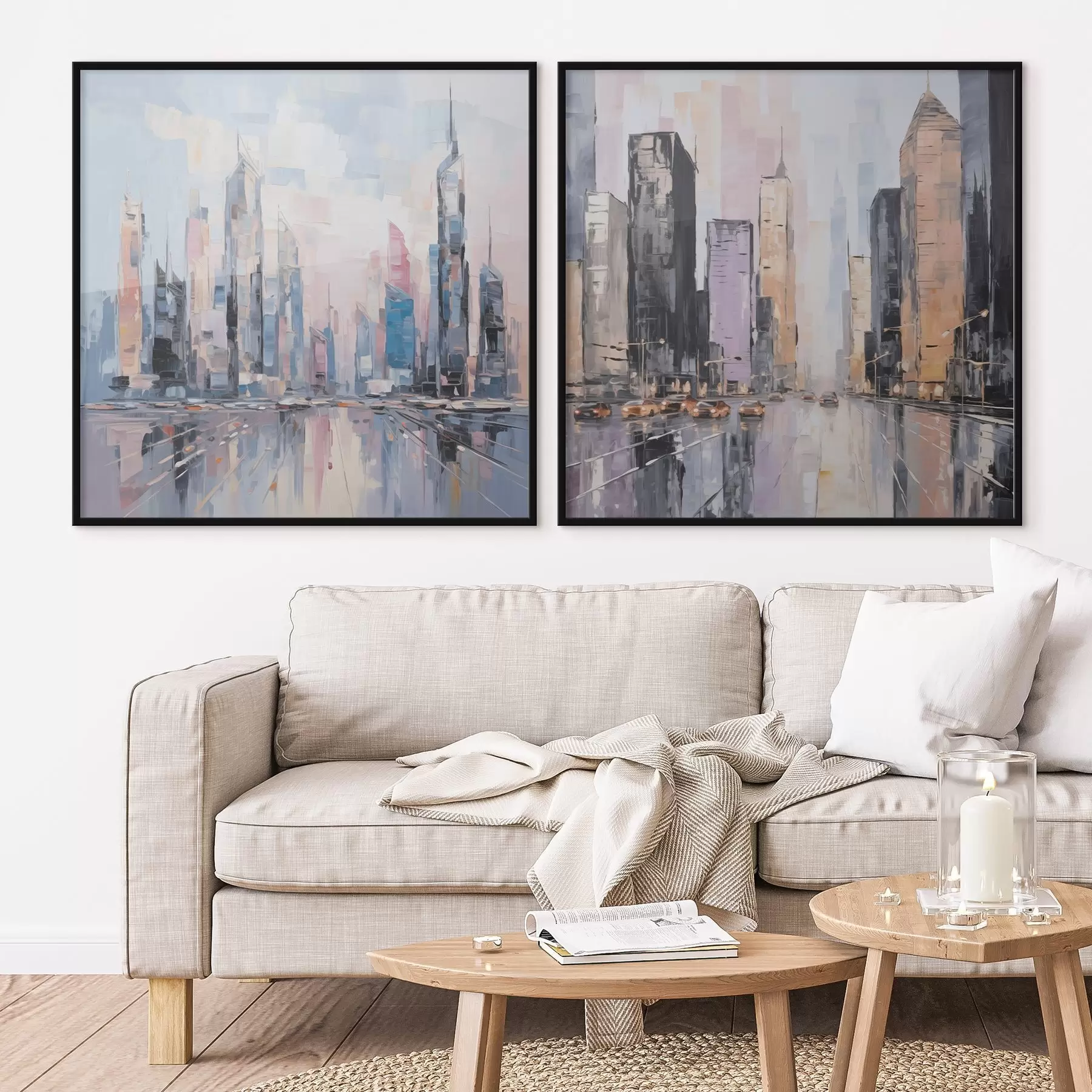 Fototapetes Abstrakta pilsētas imitācija glezniecībā d01032