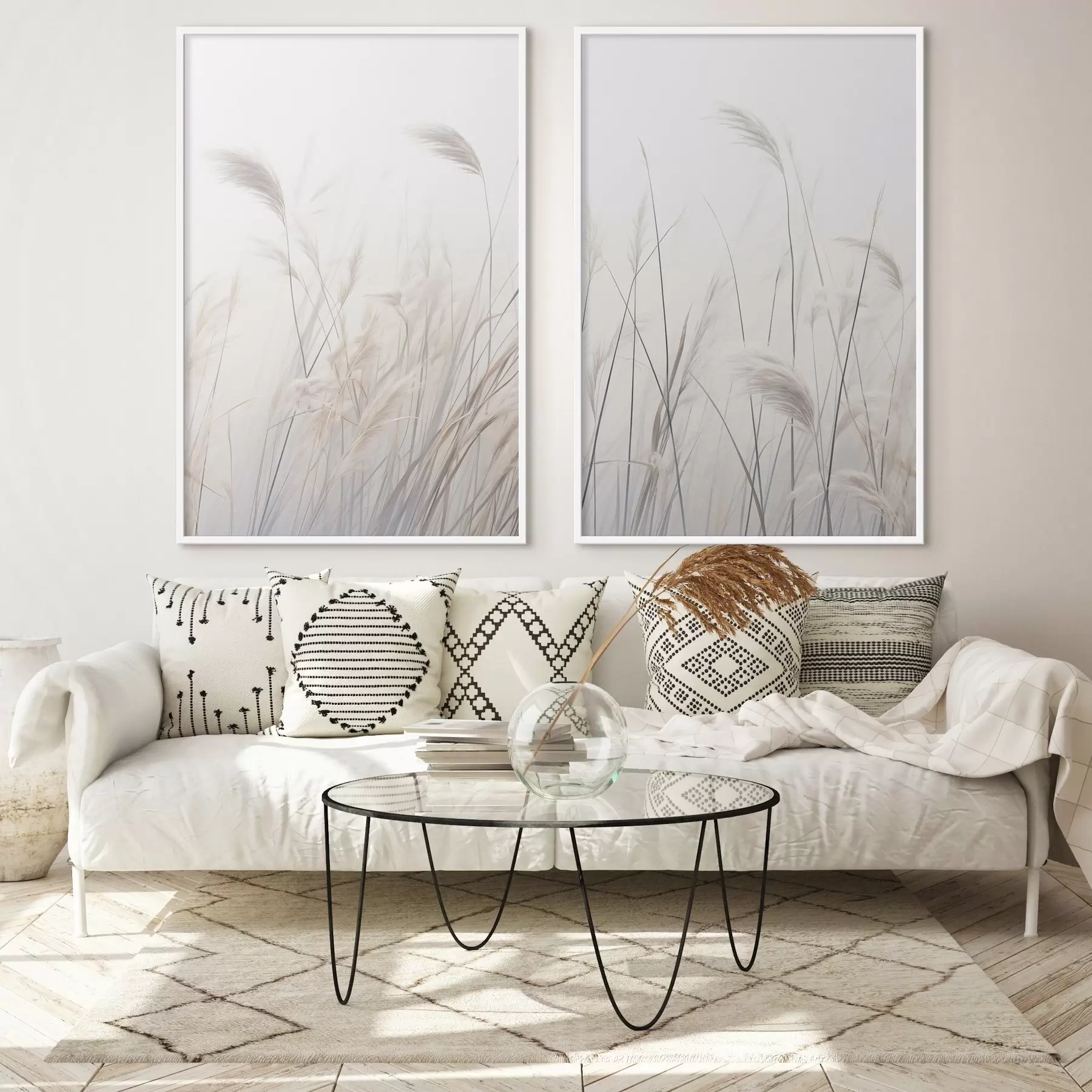 Fototapetes Delikāti augi uz gaiša fona d01065