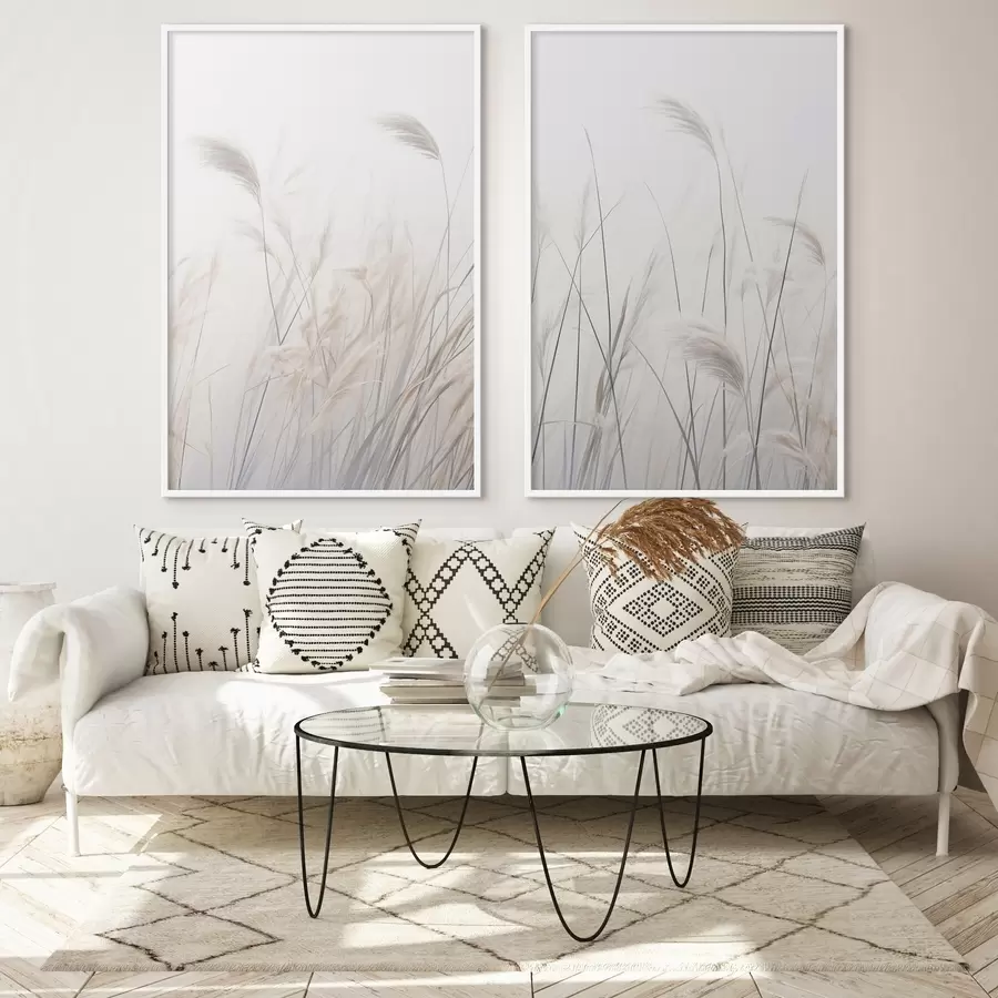 Fototapetes Delikāti augi uz gaiša fona d01065