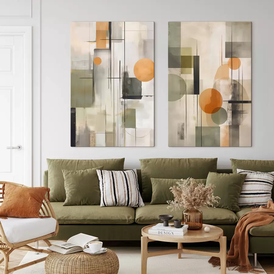 Glezna Ģeometriskā abstrakcija m01165