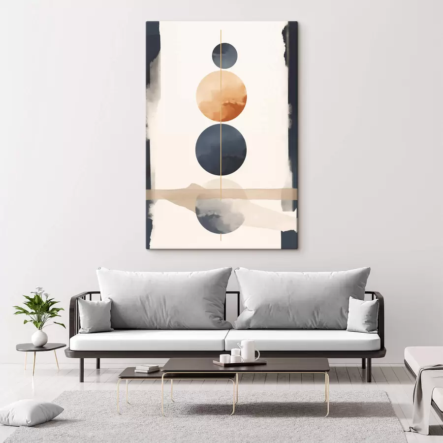 Glezna Abstrakcija ar sfērām s47101