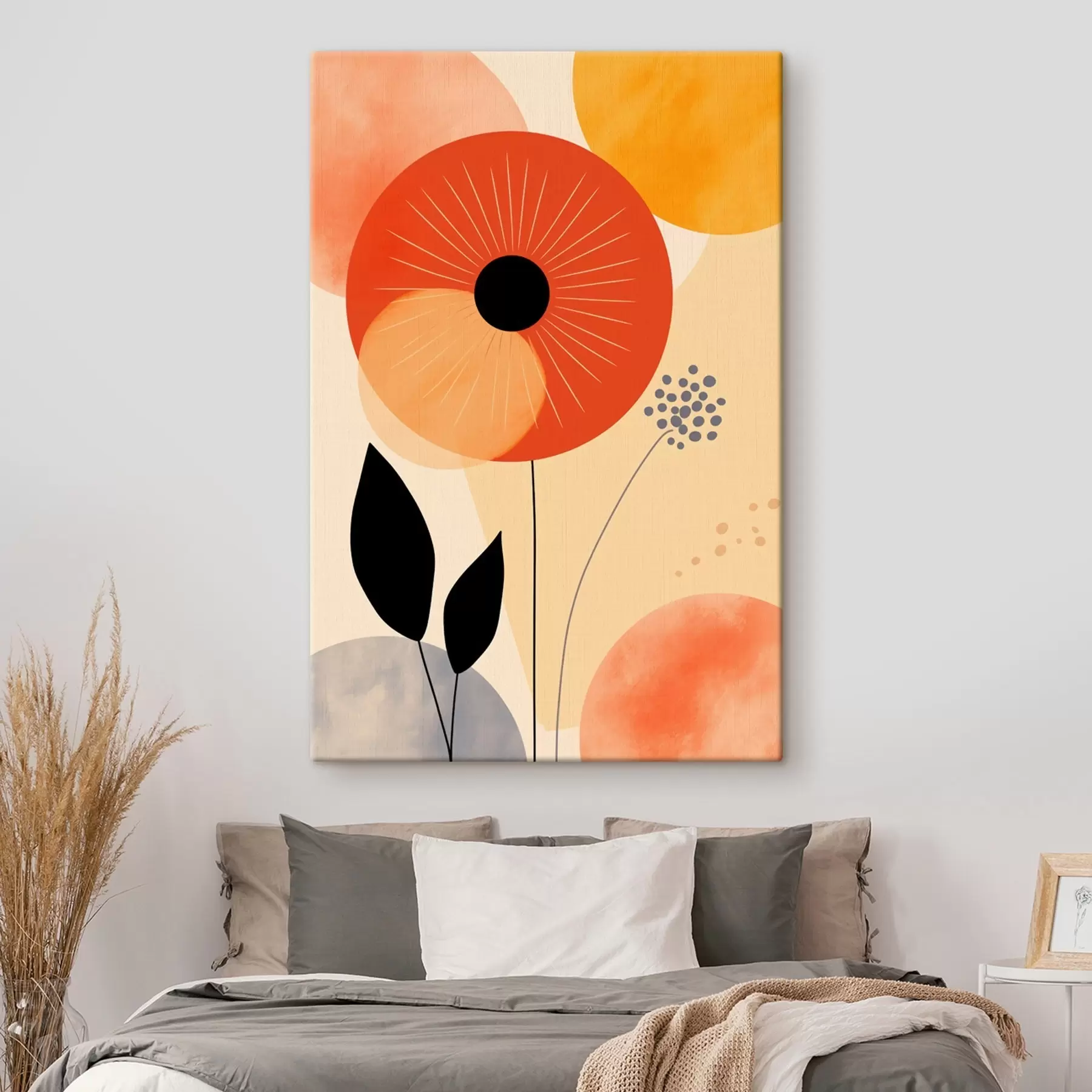 Glezna Dekoratīva ziedu māksla digitālā ilustrācijas stilā s46927