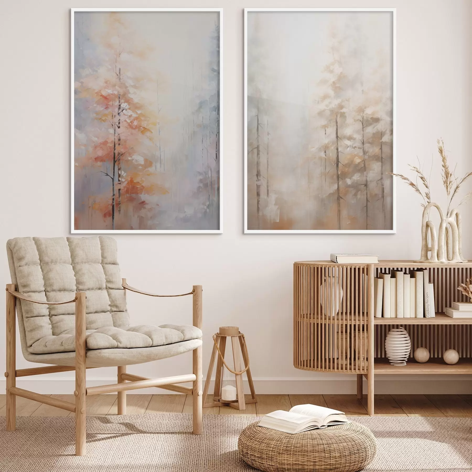 Fototapetes Rudens meža imitācijas glezna d00833