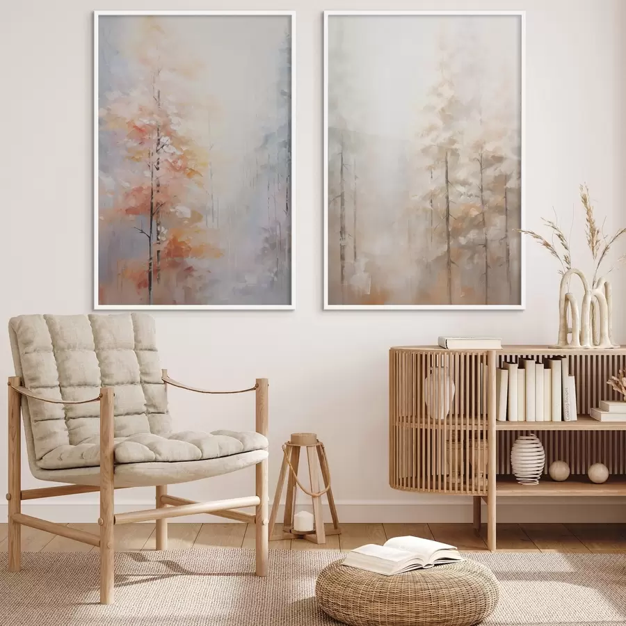 Fototapetes Rudens meža imitācijas glezna d00833