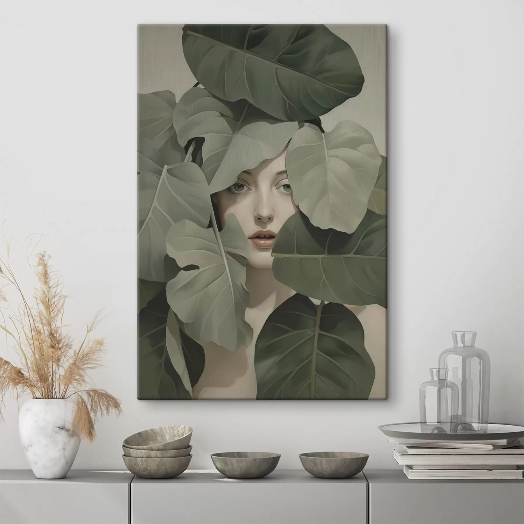 Glezna Meitenes portrets lapās s47331