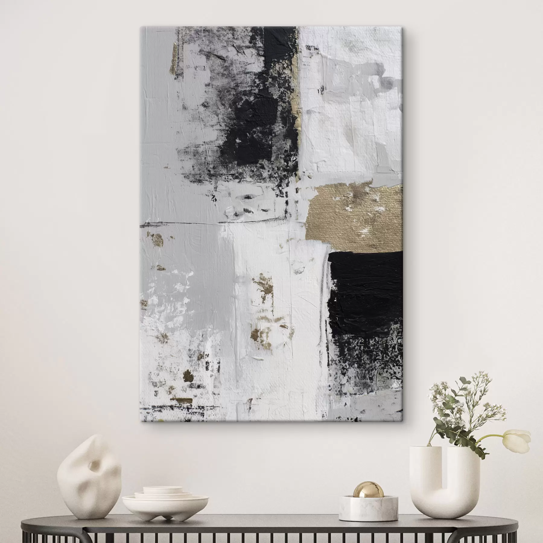 Glezna mūsdienu abstrakcija kontrastējošās krāsās s47134