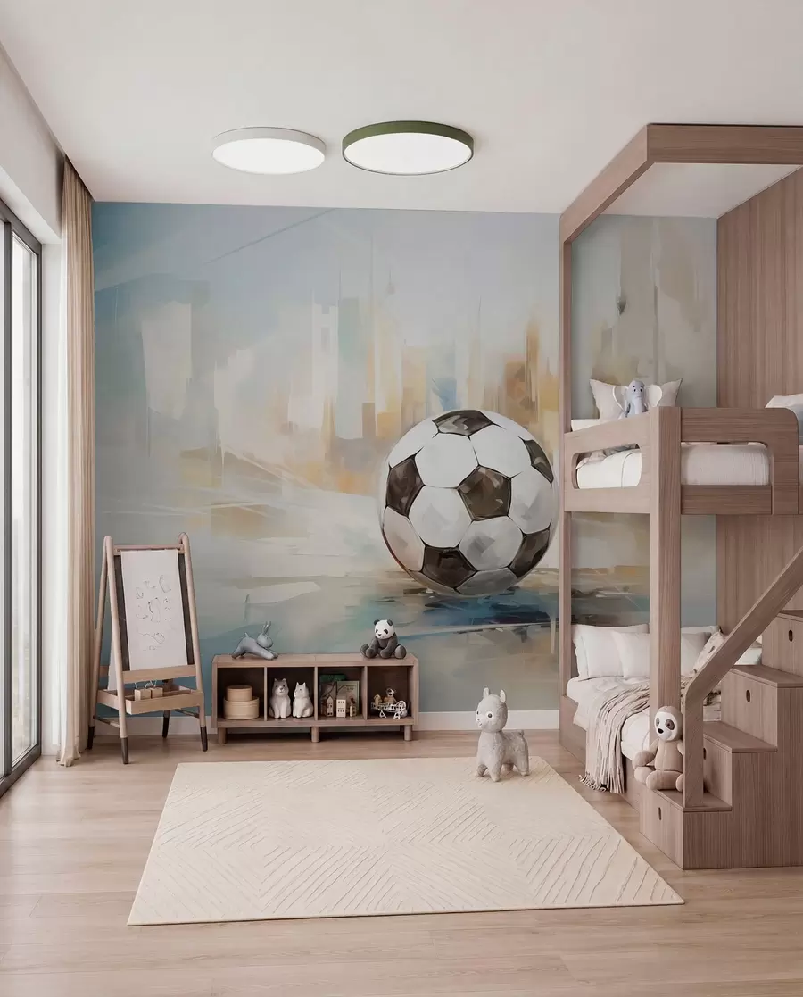 Fototapetes Futbolbumba gleznotā gaismā w05102