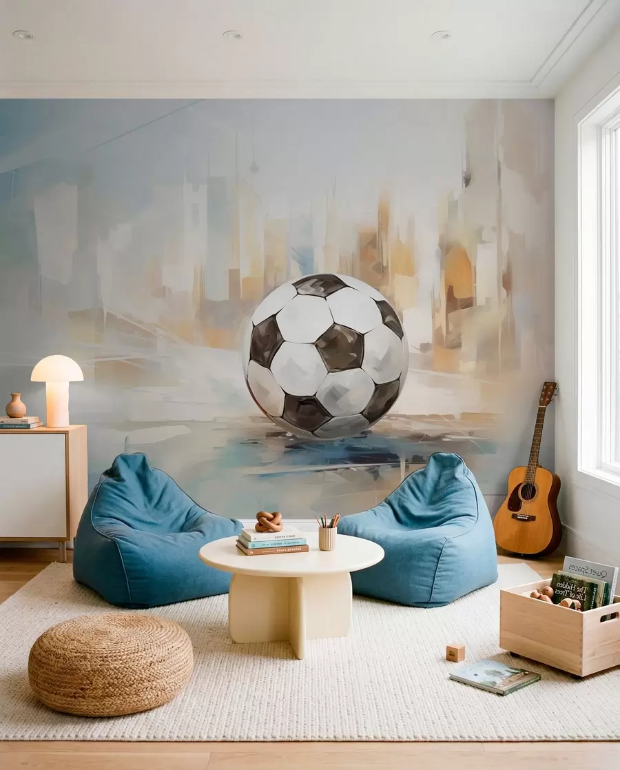 Fototapetes Futbolbumba gleznotā gaismā w05102