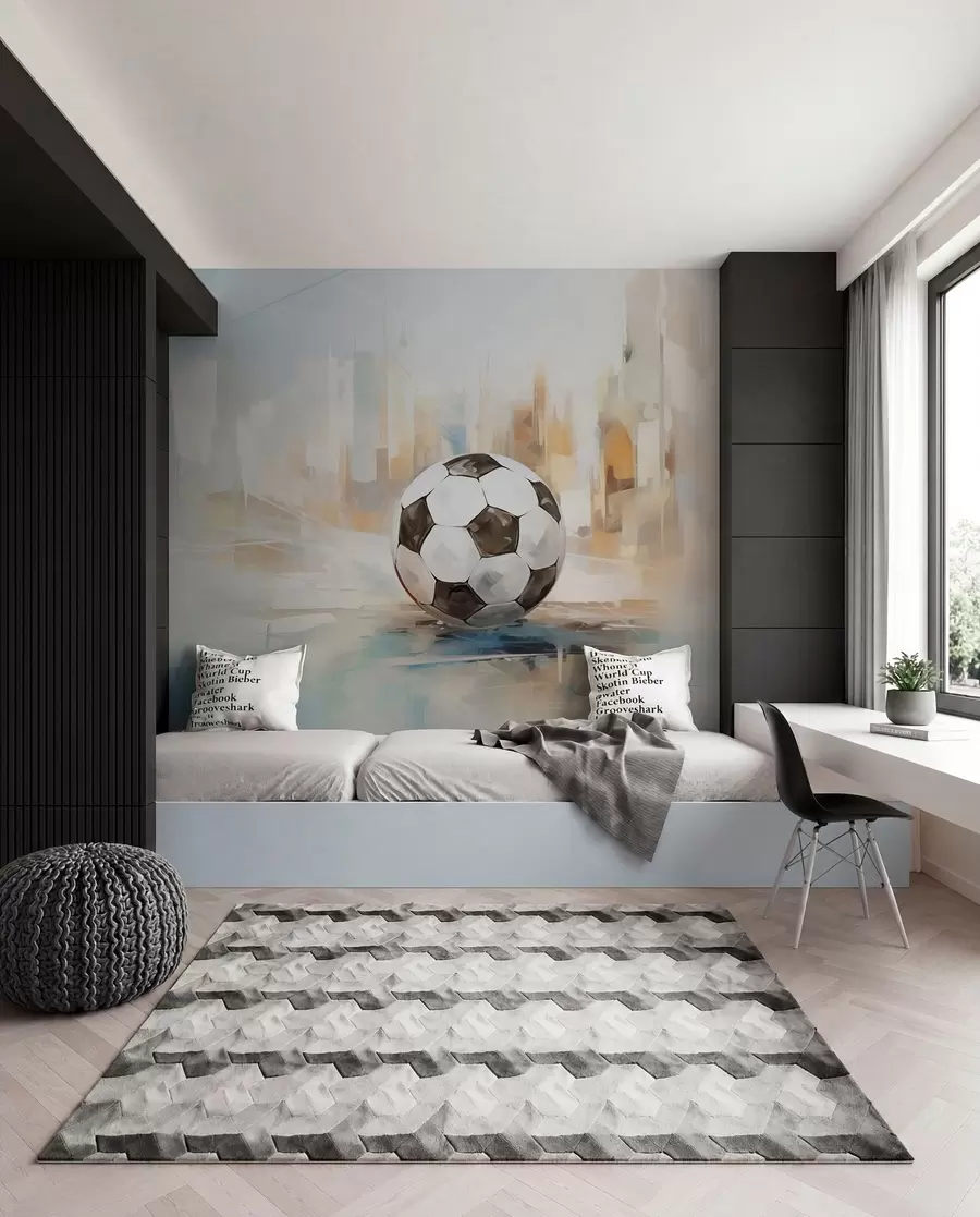 Fototapetes Futbolbumba gleznotā gaismā w05102