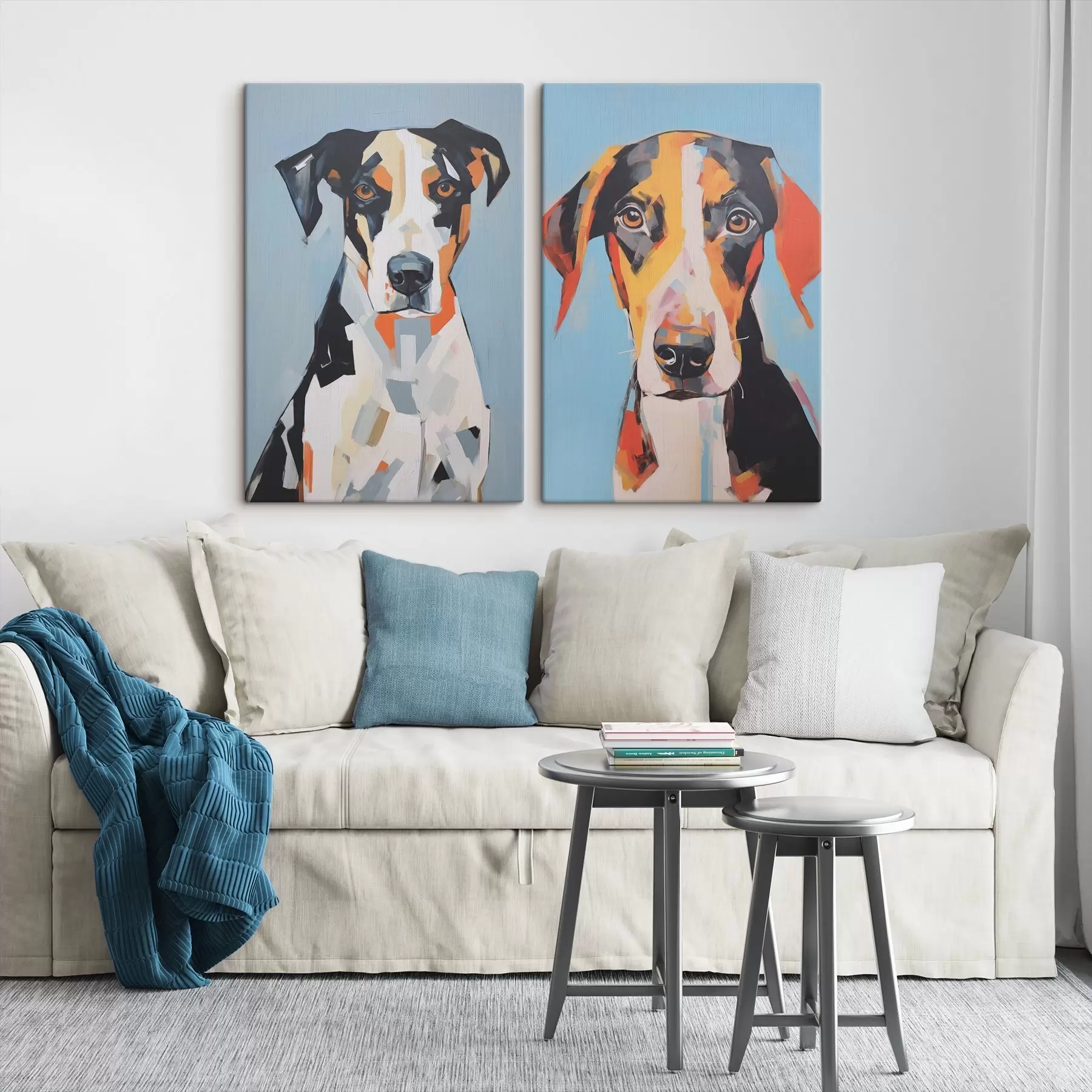 Glezna Abstrakts suņa portrets m01189