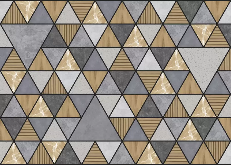 Fototapetes Trijstūra ornamenta ar neitrālām un siltām krāsām w05096v1
