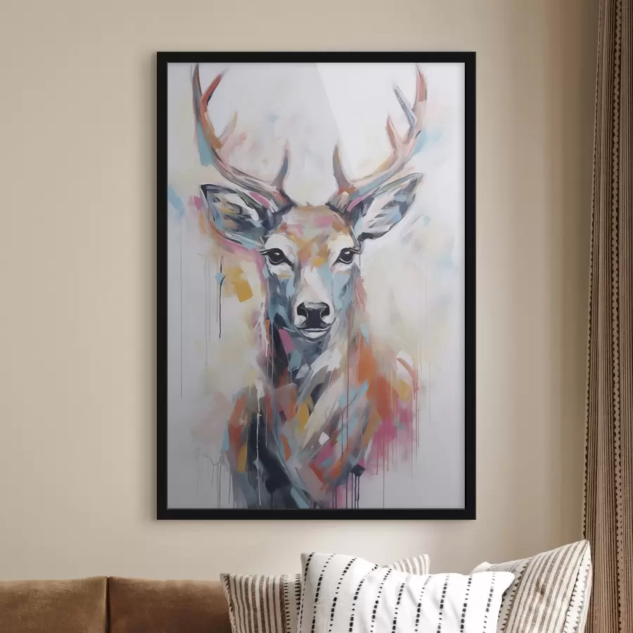 Fototapetes Briežu imitācijas glezna f47503