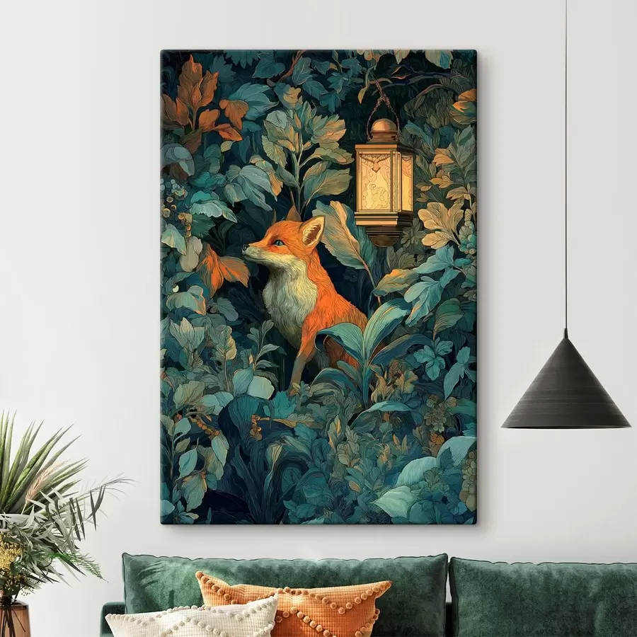 Glezna Cute lapsa krūmos s47107