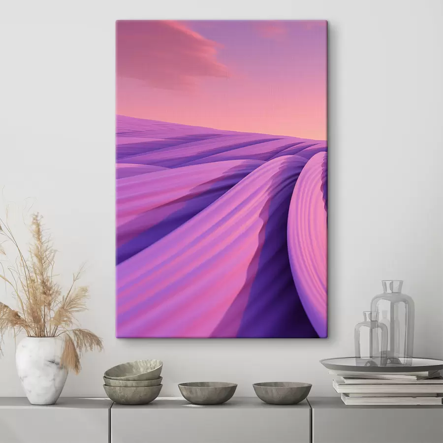 Glezna Abstrakts lavandas lauks s47110