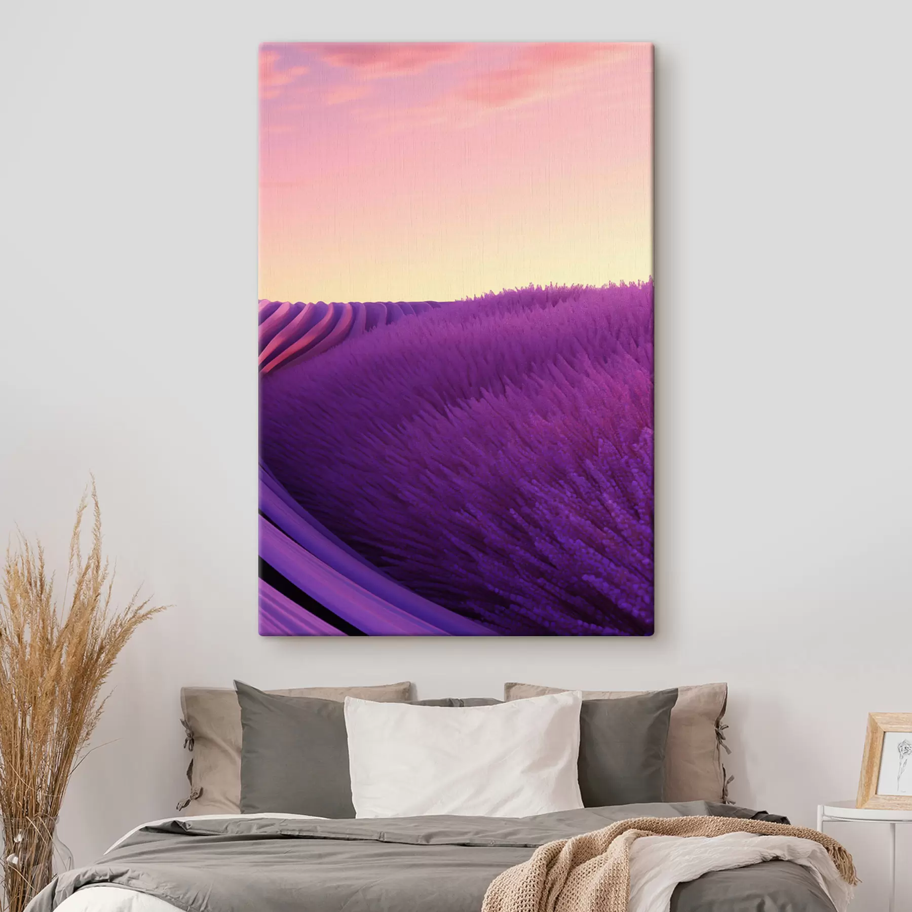 Glezna Lavandas lauks pret saulrietu s47111