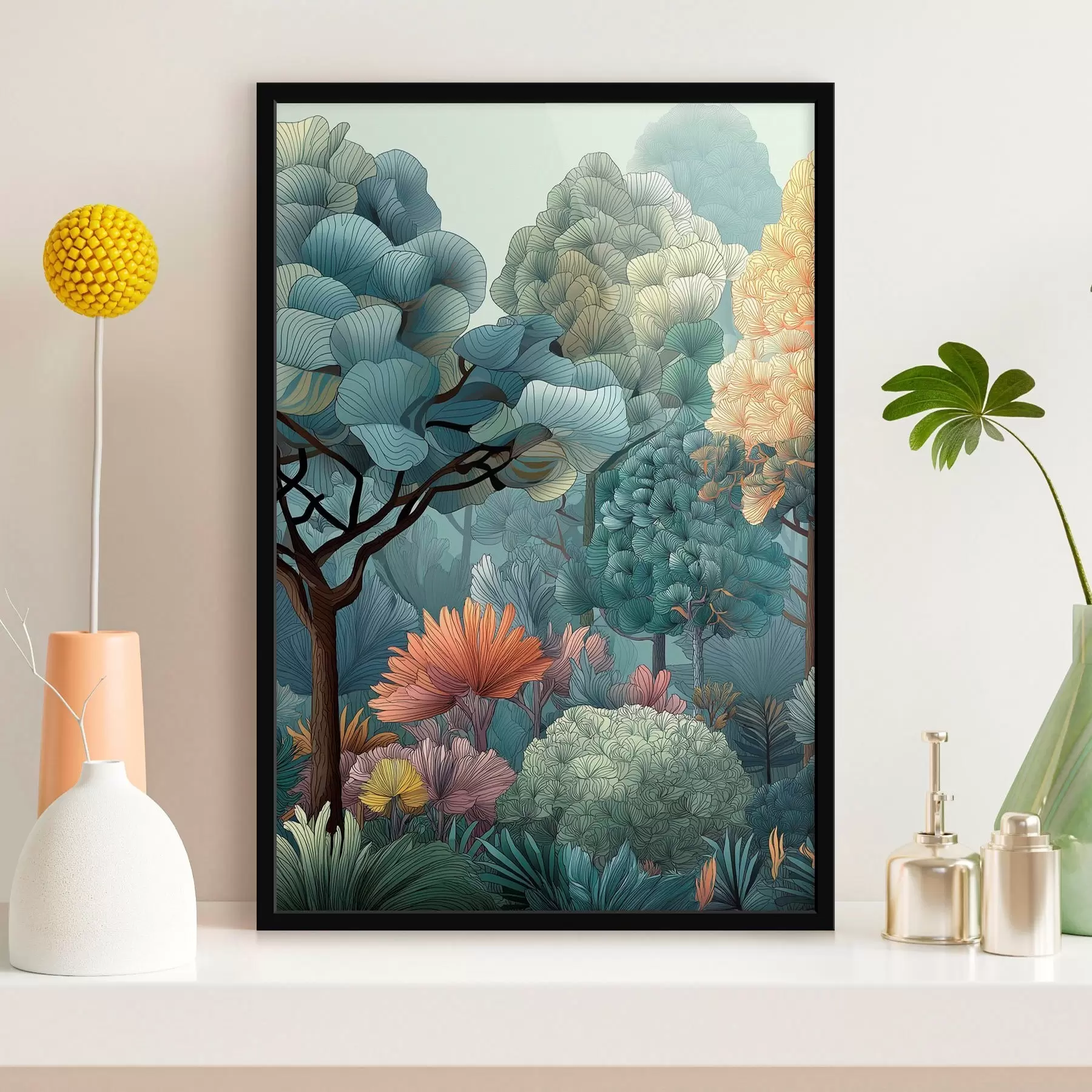 Fototapetes Abstraktais mežs f47105