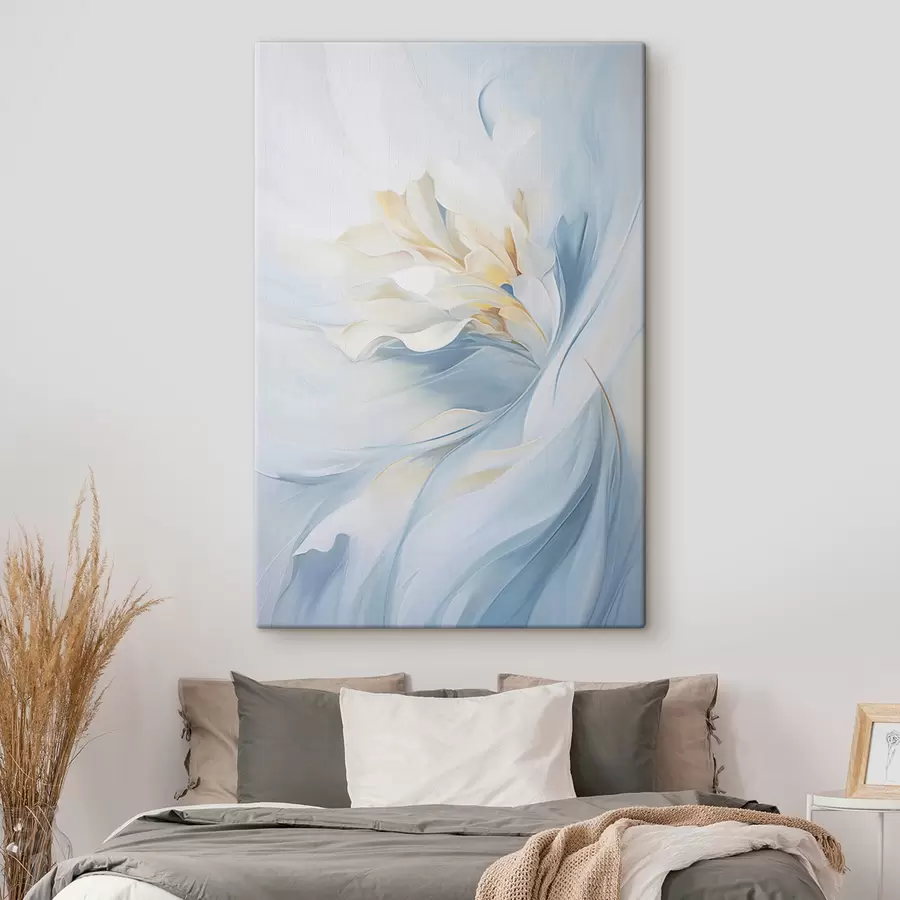 Glezna Abstrakti, delikāti, caurspīdīgi ziedlapiņas, kas virpuļo uz iekšu ar maigu apgaismojumu un gleznieciskas faktūras efektu. s47436