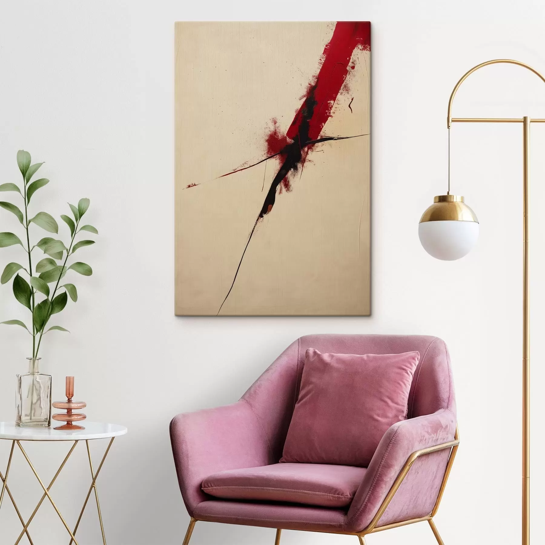 Glezna Sarkans akcents s47461