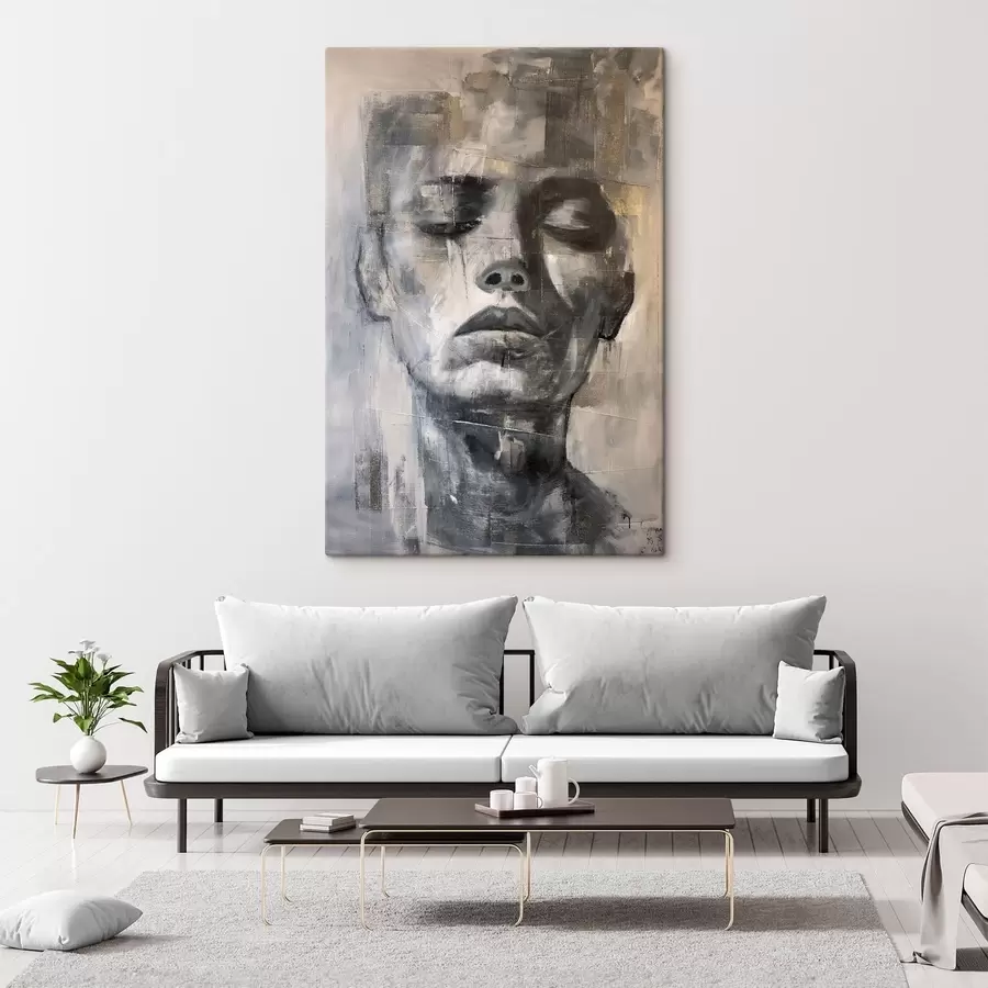 Glezna Teksturēts portrets s47482