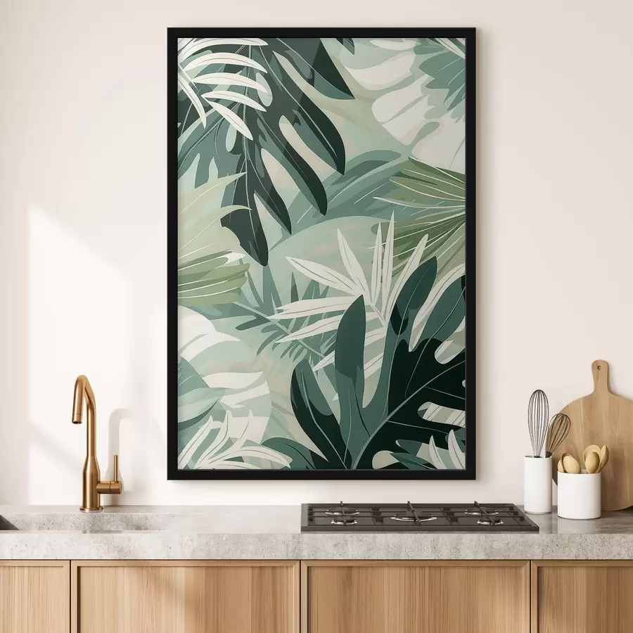 Fototapetes Palmu lapas f47455