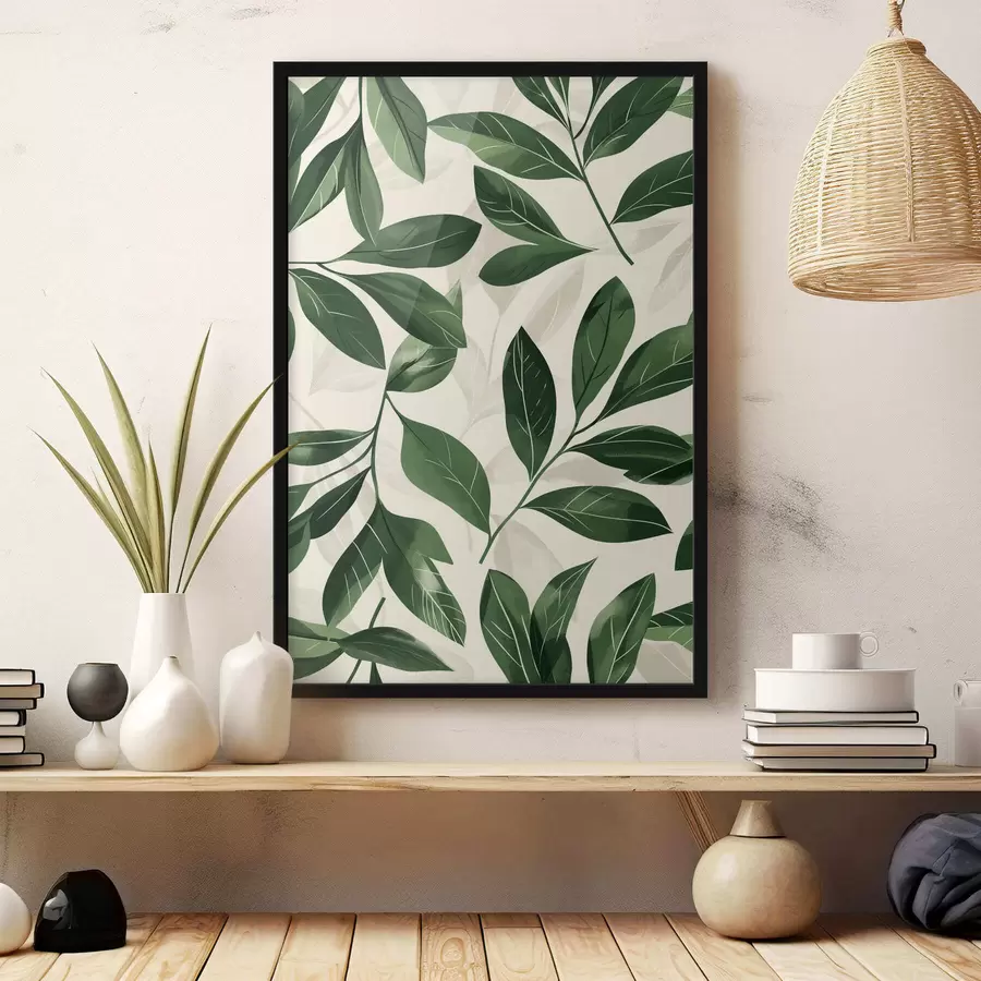 Fototapetes Babok un palmu lapas f47457