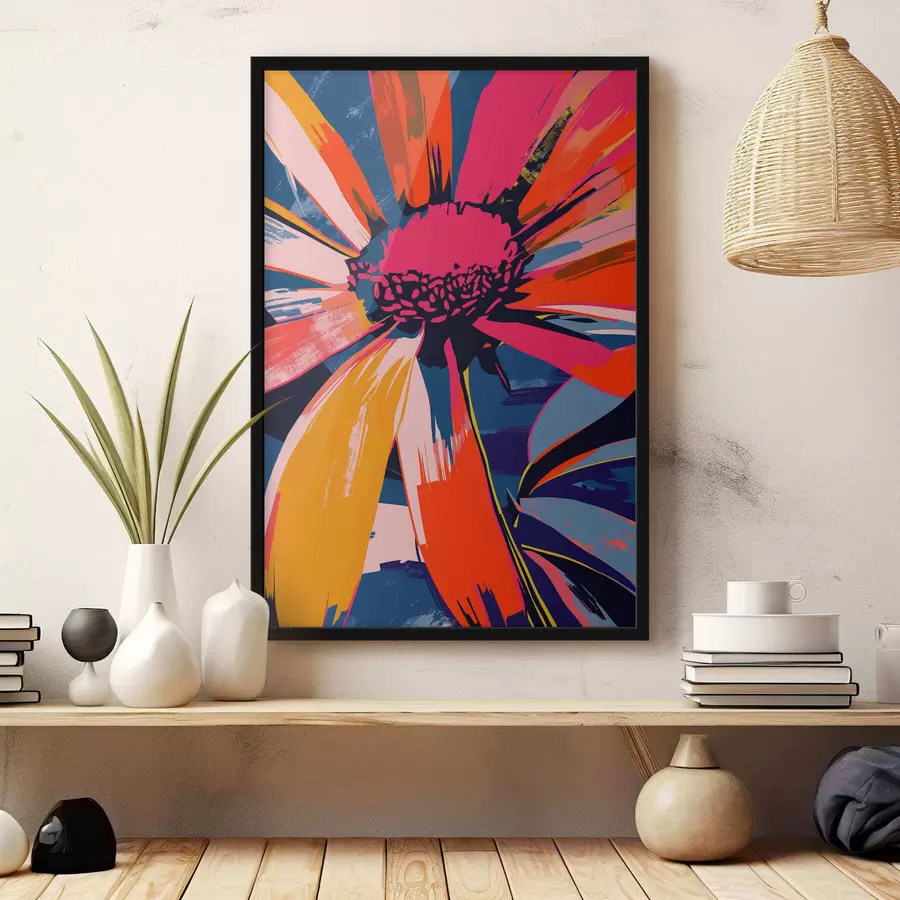 Fototapetes Krāsaina margarīte f47472