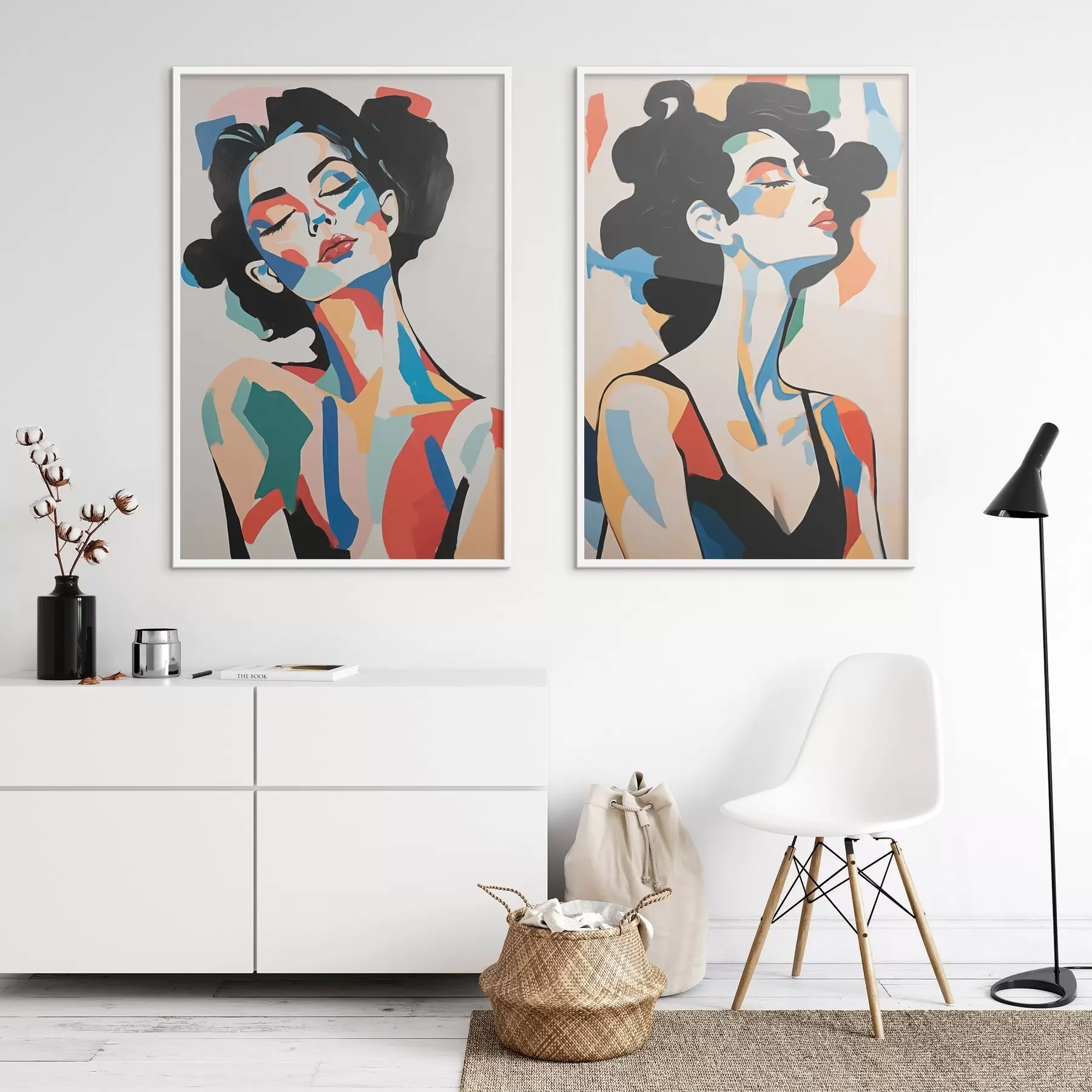 Fototapetes Abstraktie sieviešu portreti d00543