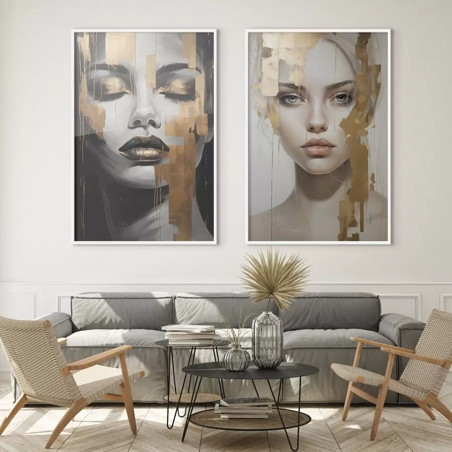 Fototapetes Melnbalts sievietes portrets d00544