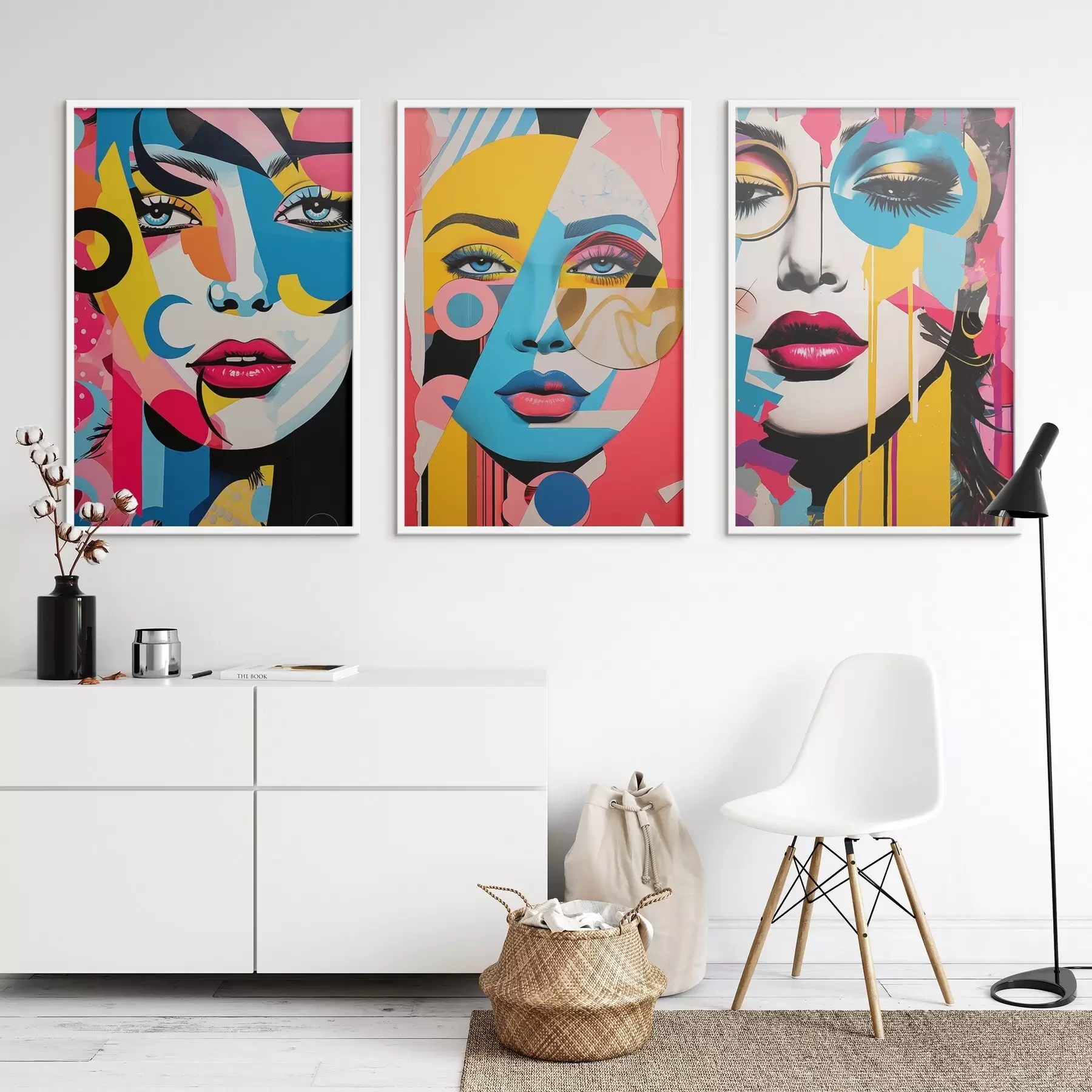 Fototapetes Krāsainu seju abstrakcija d00557