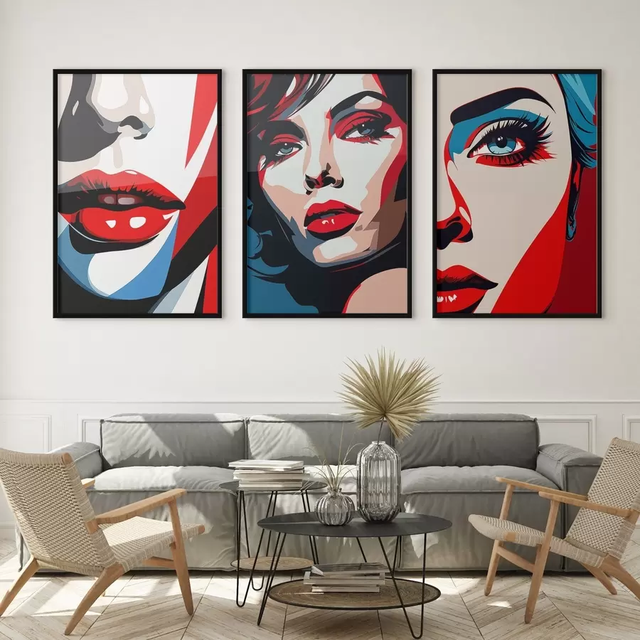 Fototapetes Krāsainas sejas d00558