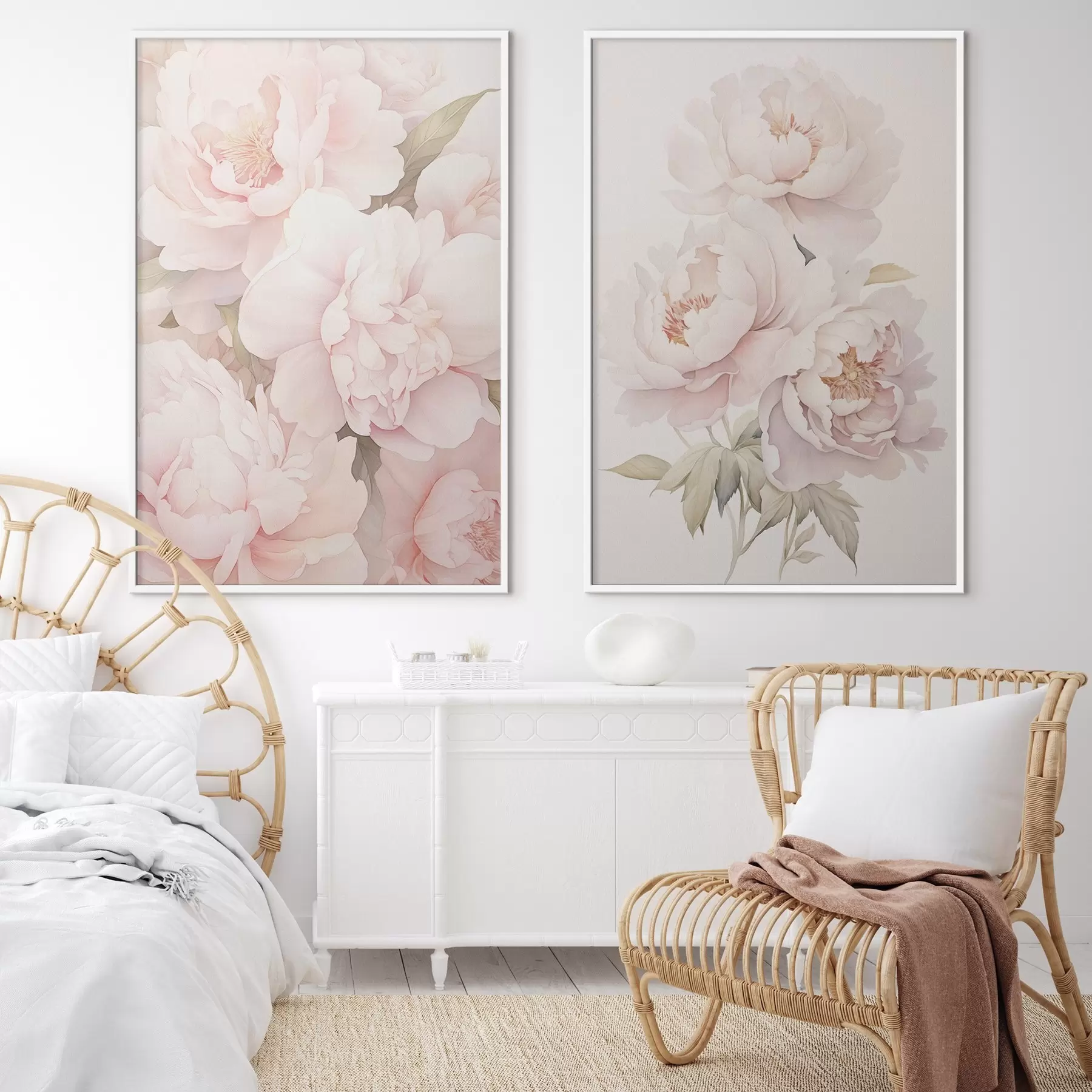 Fototapetes Delikātas peonijas d00559