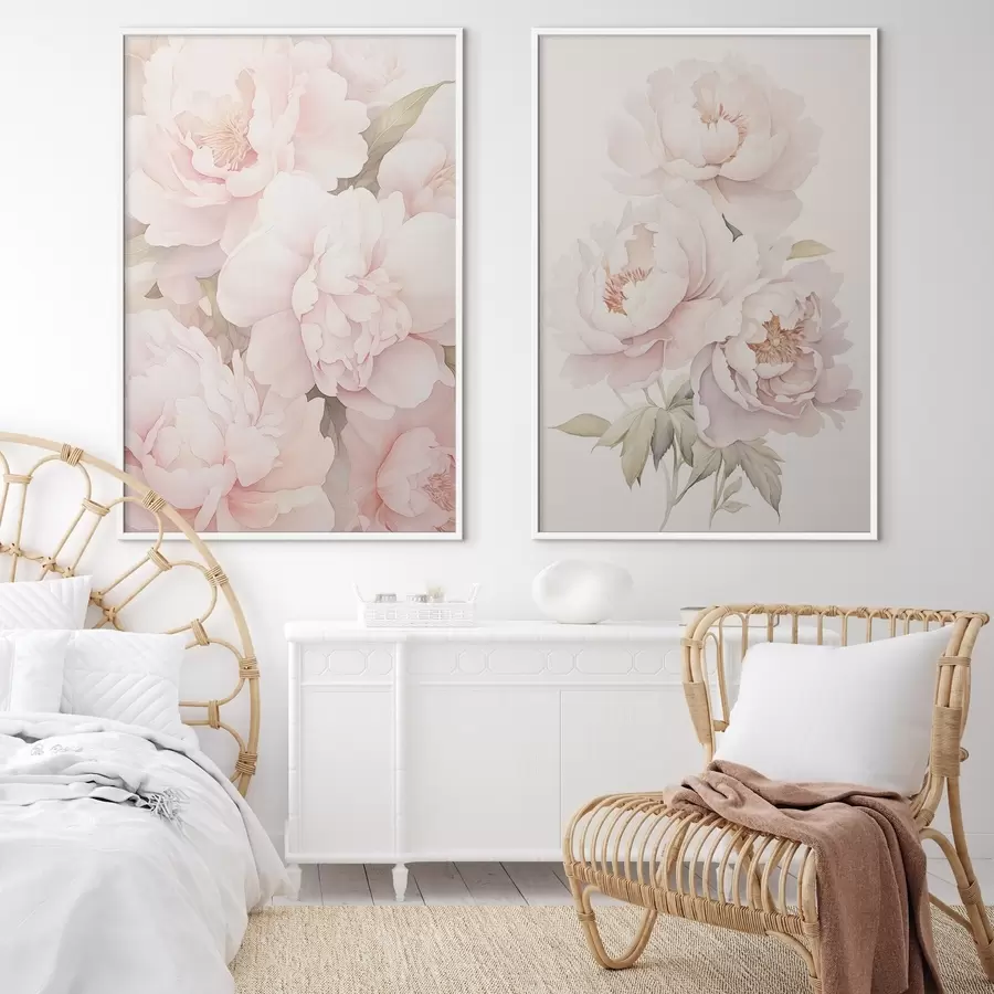 Fototapetes Delikātas peonijas d00559