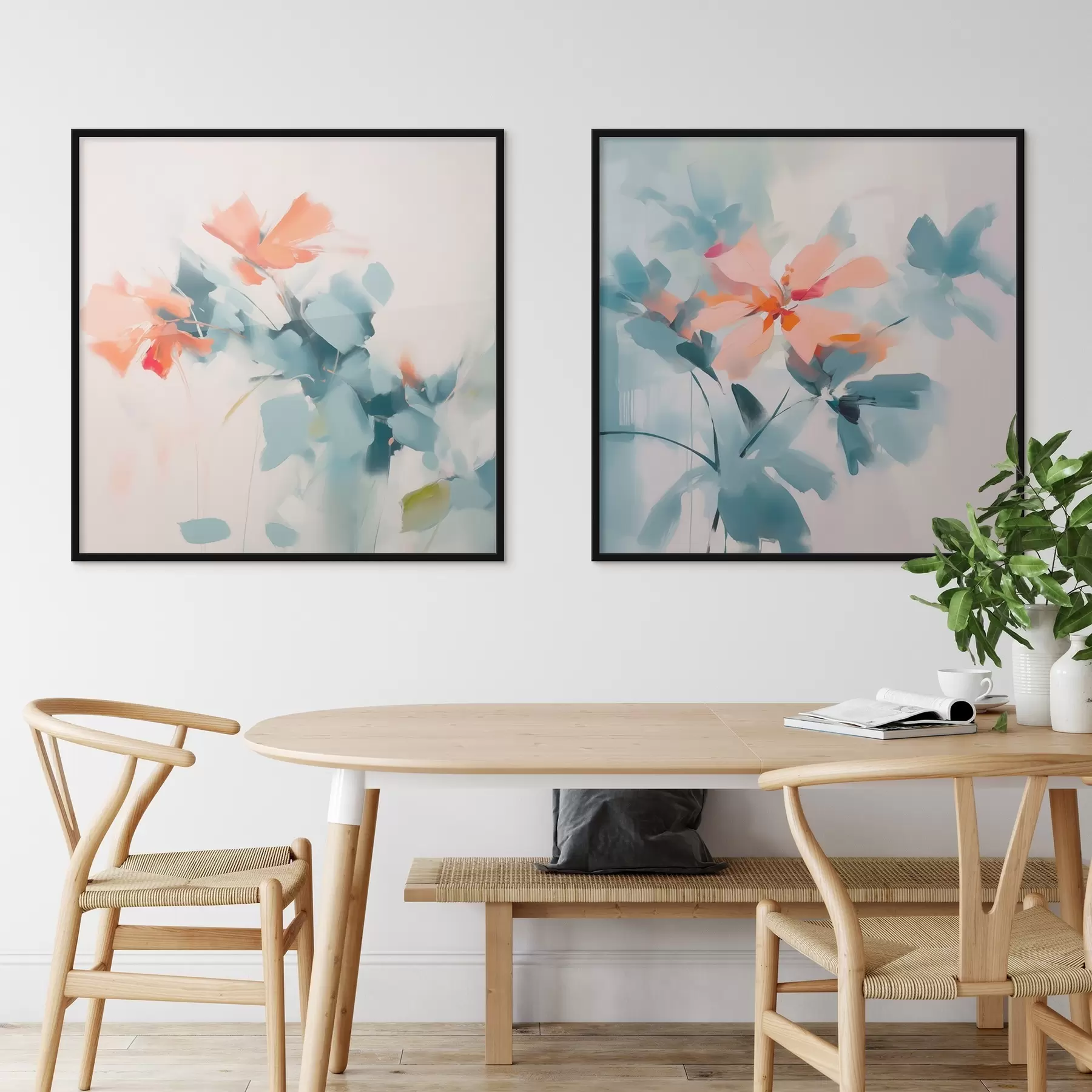 Fototapetes Abstraktā ziedu imitācijas glezniecība d00564