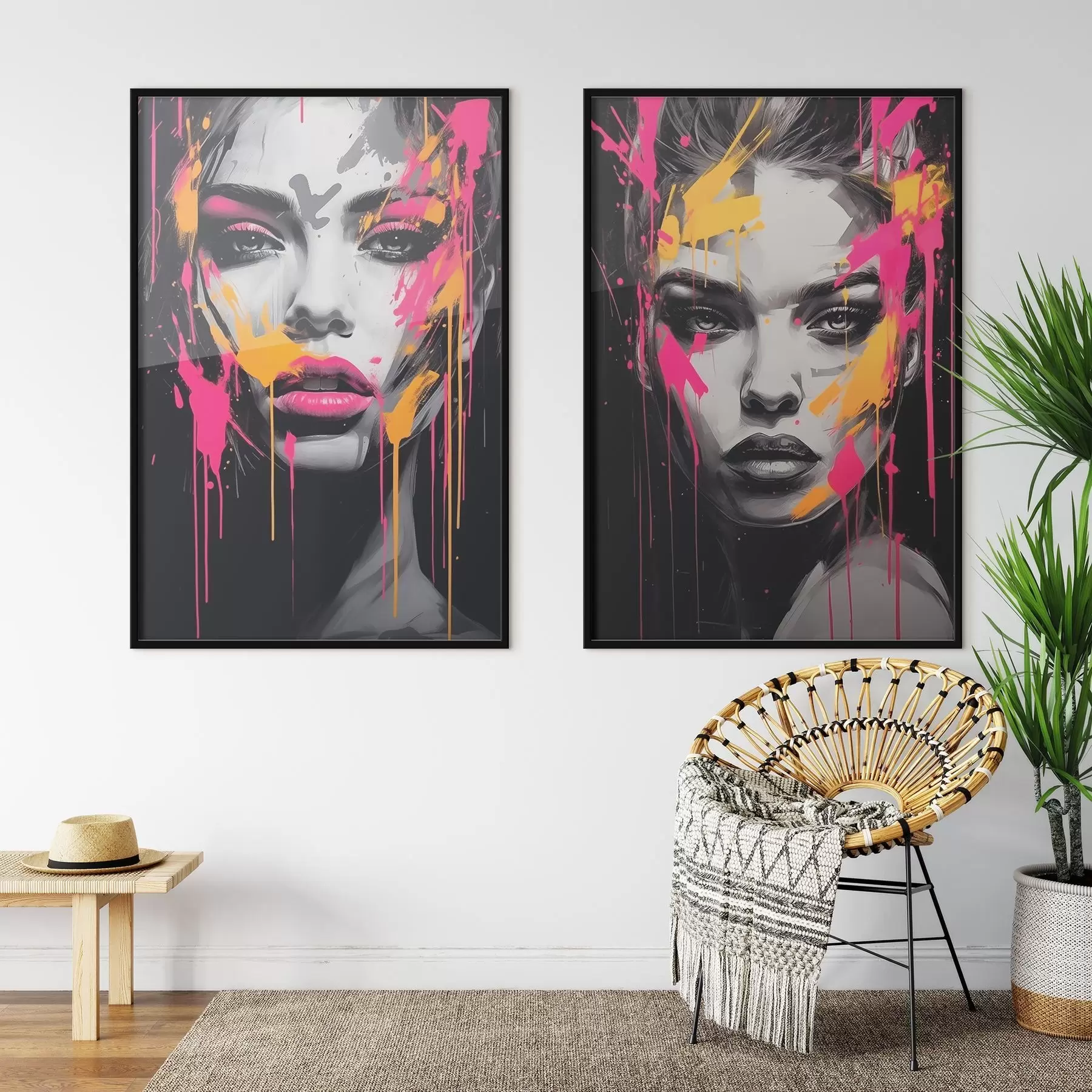 Fototapetes Portreti krāsā d00584