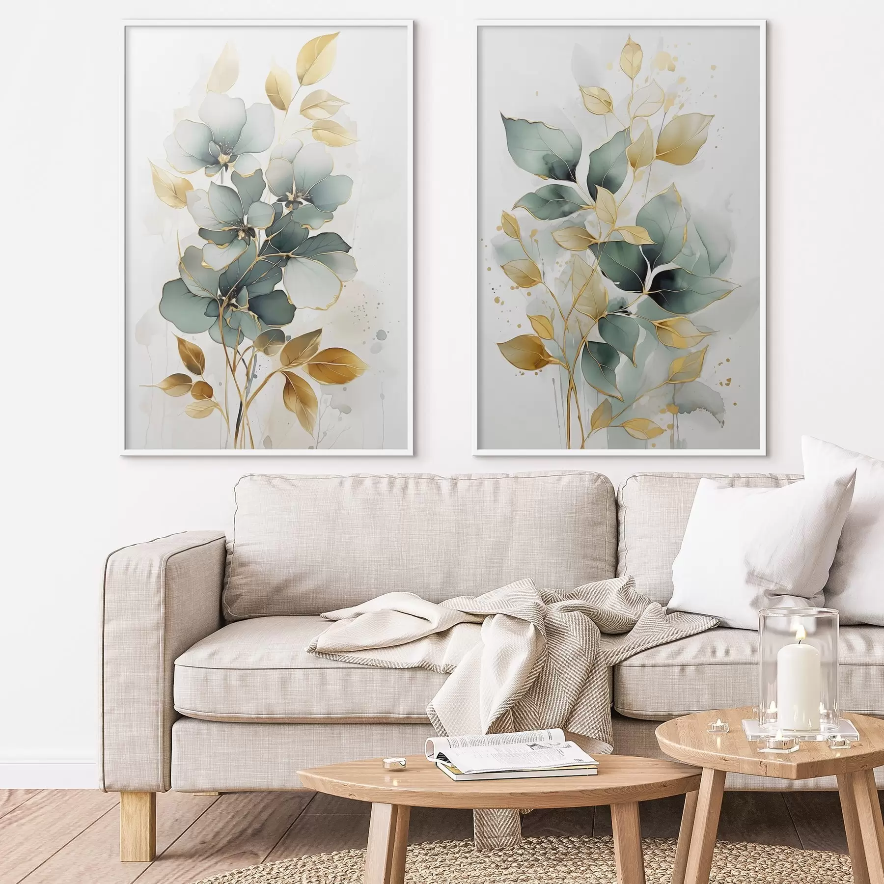 Fototapetes Abstraktie zari ar lapām d00610