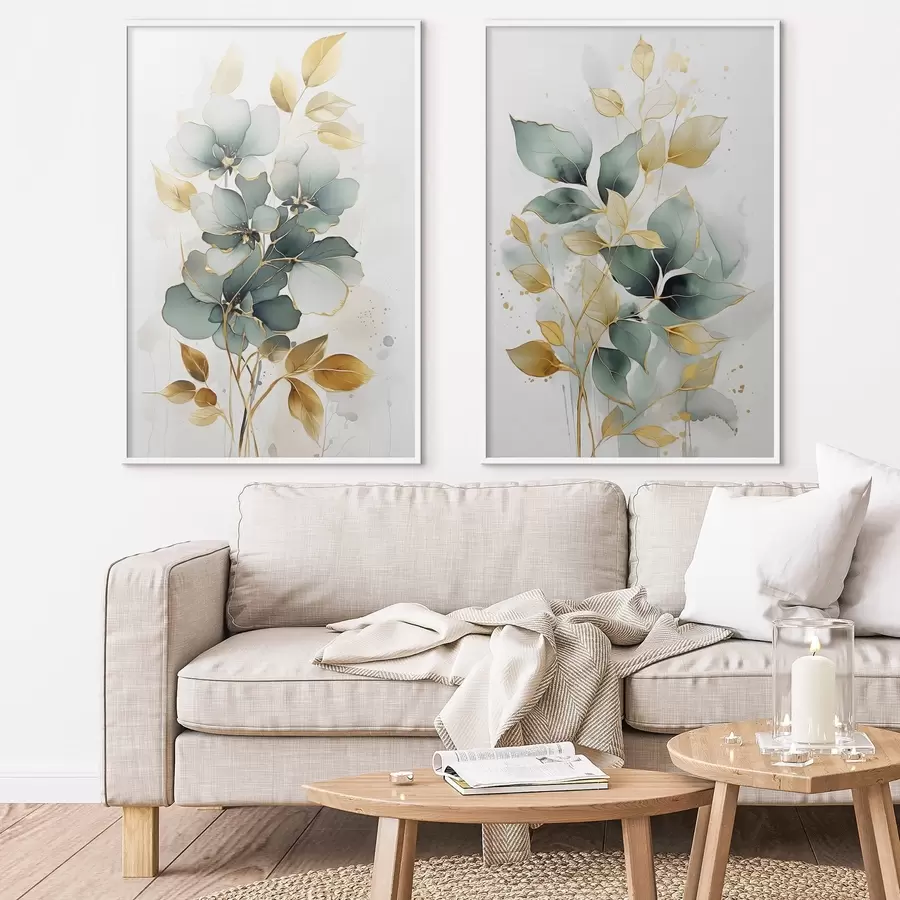 Fototapetes Abstraktie zari ar lapām d00610