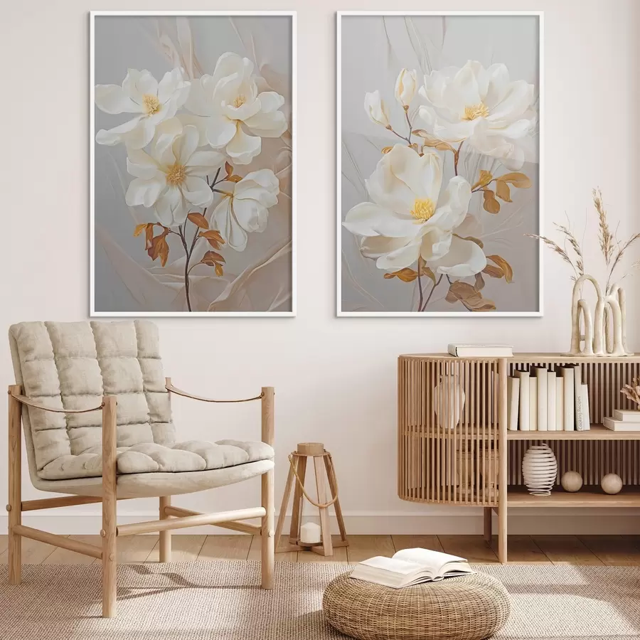 Fototapetes Smalki abstrakti ziedi d00611