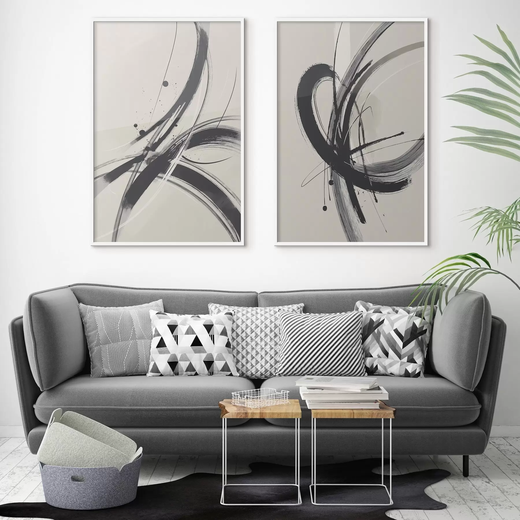 Fototapetes Abstraktie minimālistiskie triepieni ar otu d00613