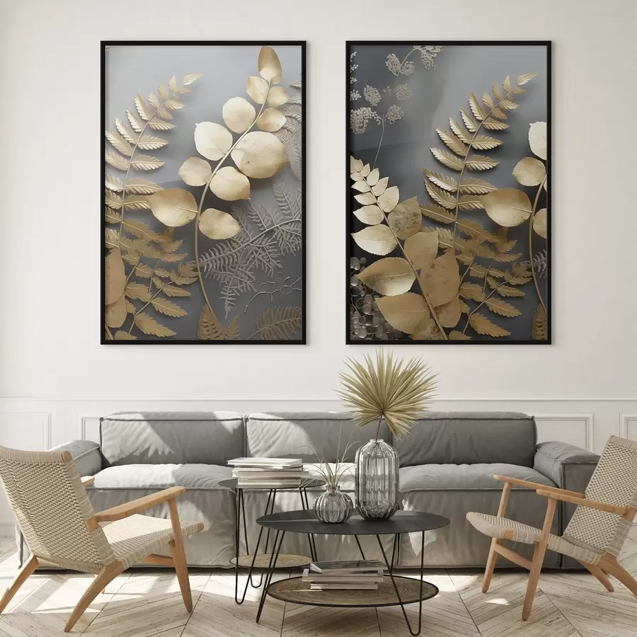 Fototapetes Papardes un eikalipta zari d00615