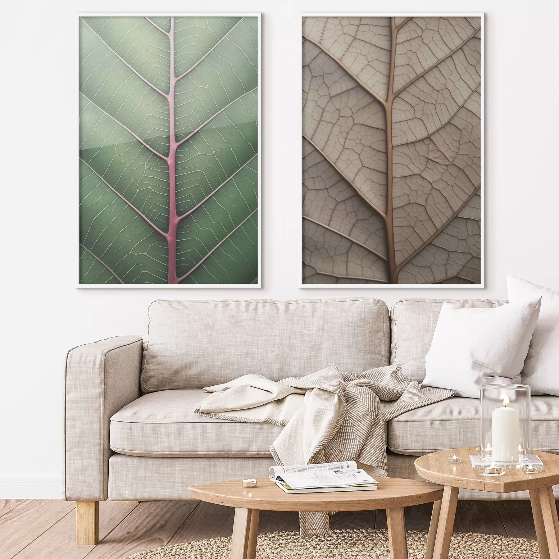 Fototapetes Lapas ar dzīslām d00663