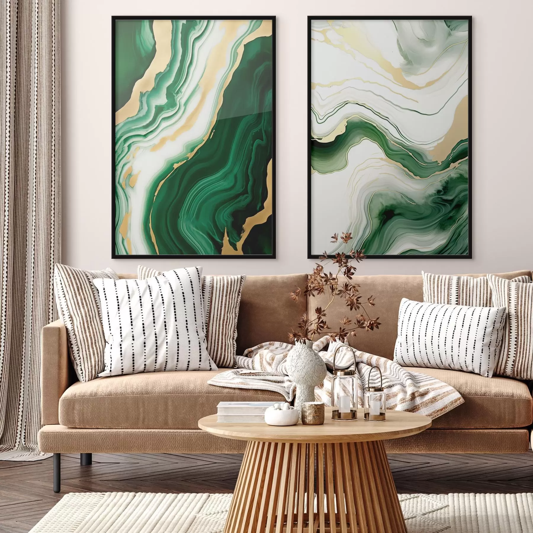 Fototapetes Zaļa un balta marmora tekstūra ar oranži dzeltenām dzīslām d00688