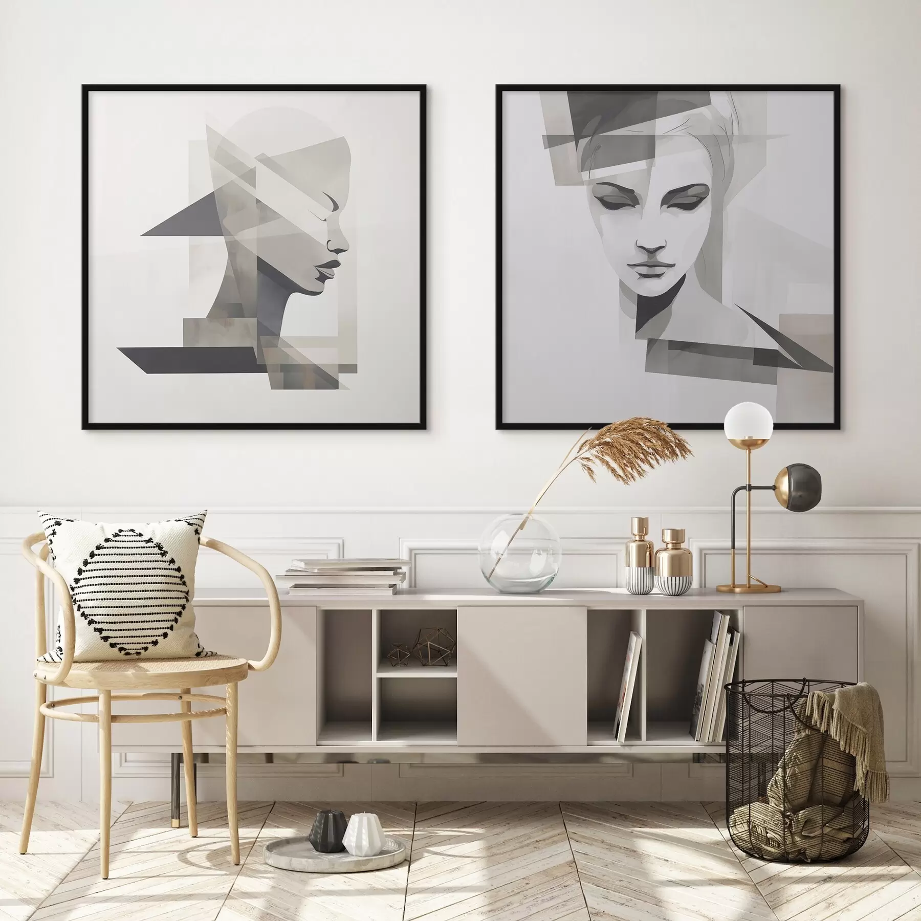 Fototapetes Abstraktais portrets d00753